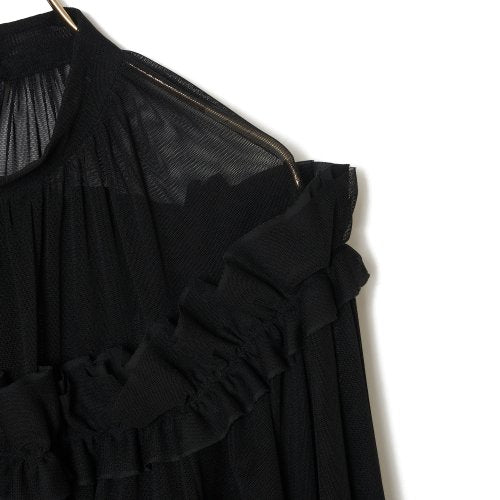 TULLE GATHER FRILL TOPS