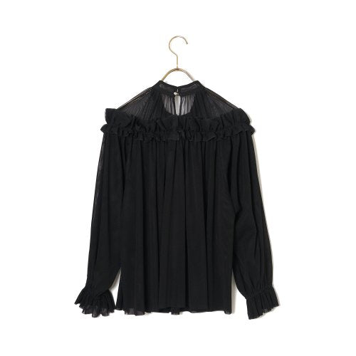 TULLE GATHER FRILL TOPS