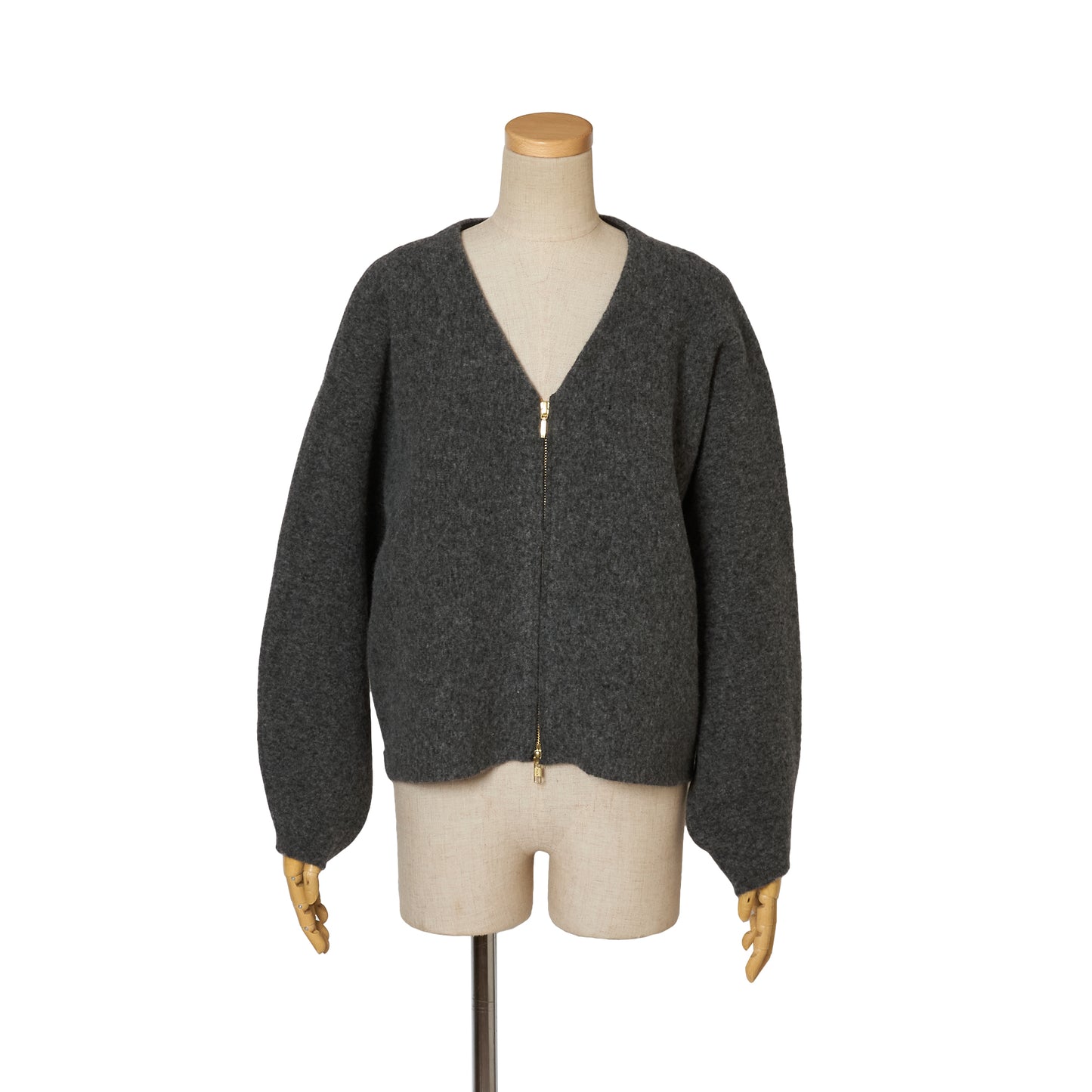 FULLING ALPACA ZIP COAT