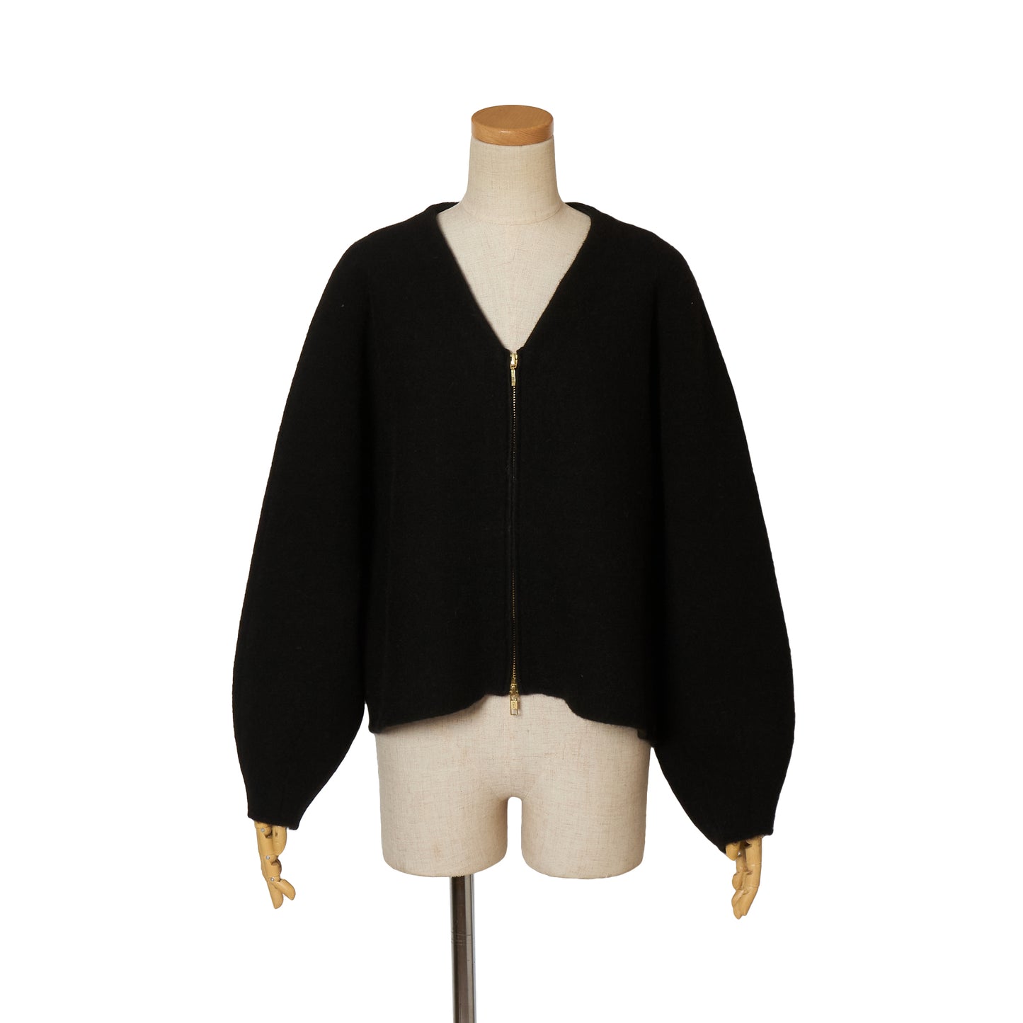 FULLING ALPACA ZIP COAT