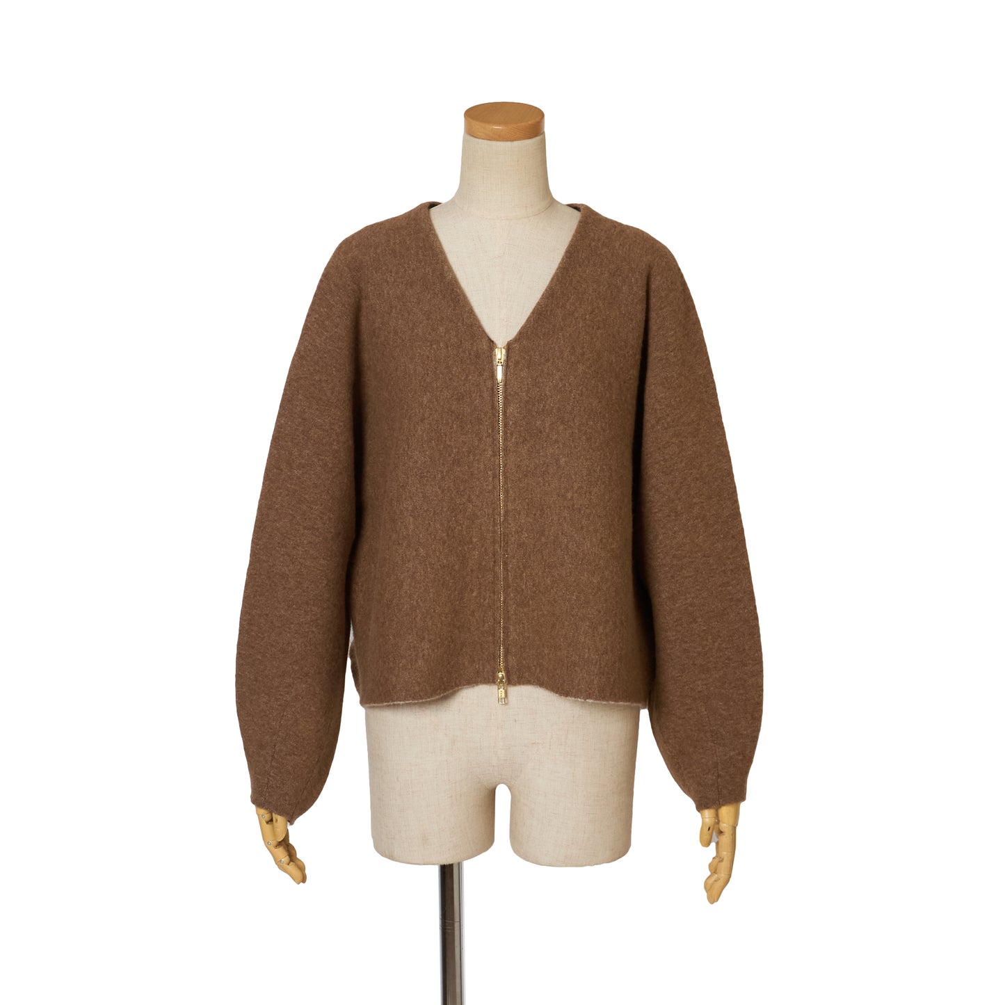 FULLING ALPACA ZIP COAT