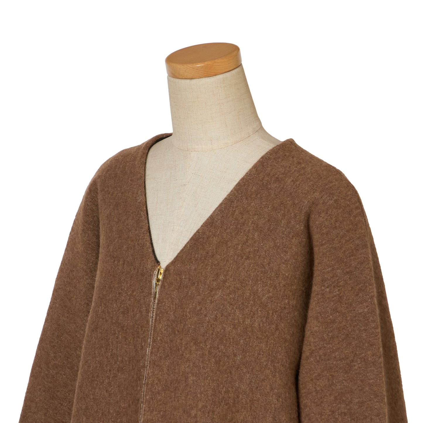 FULLING ALPACA ZIP COAT