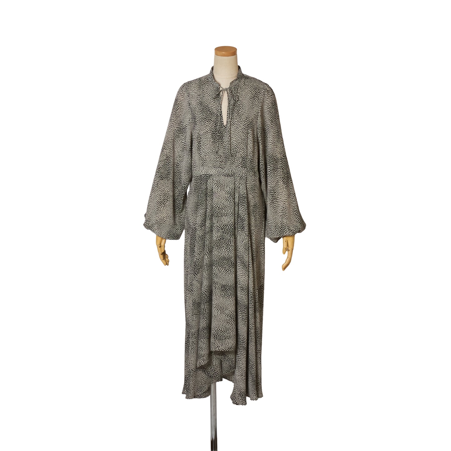 WILLOW PRT RIBBON DRAPE DRESS