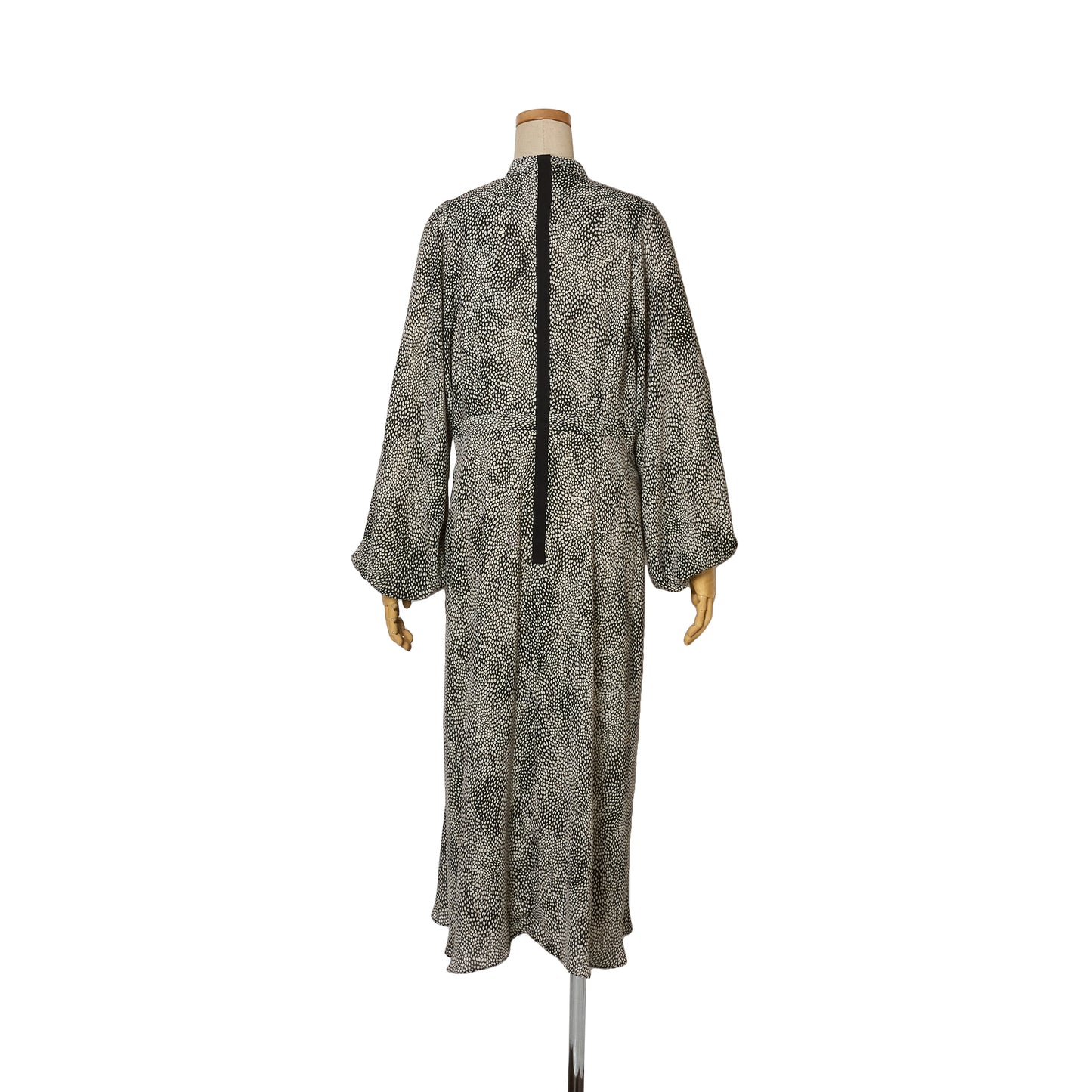 WILLOW PRT RIBBON DRAPE DRESS