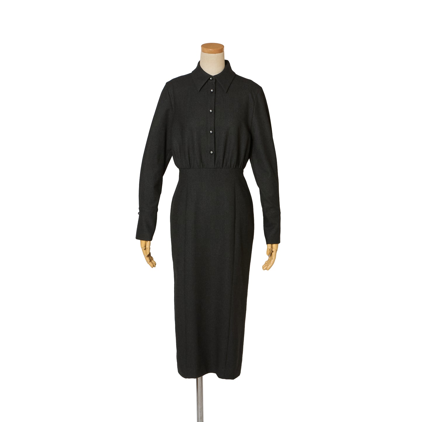 TWILL PEARL/B SHIRTS DRESS