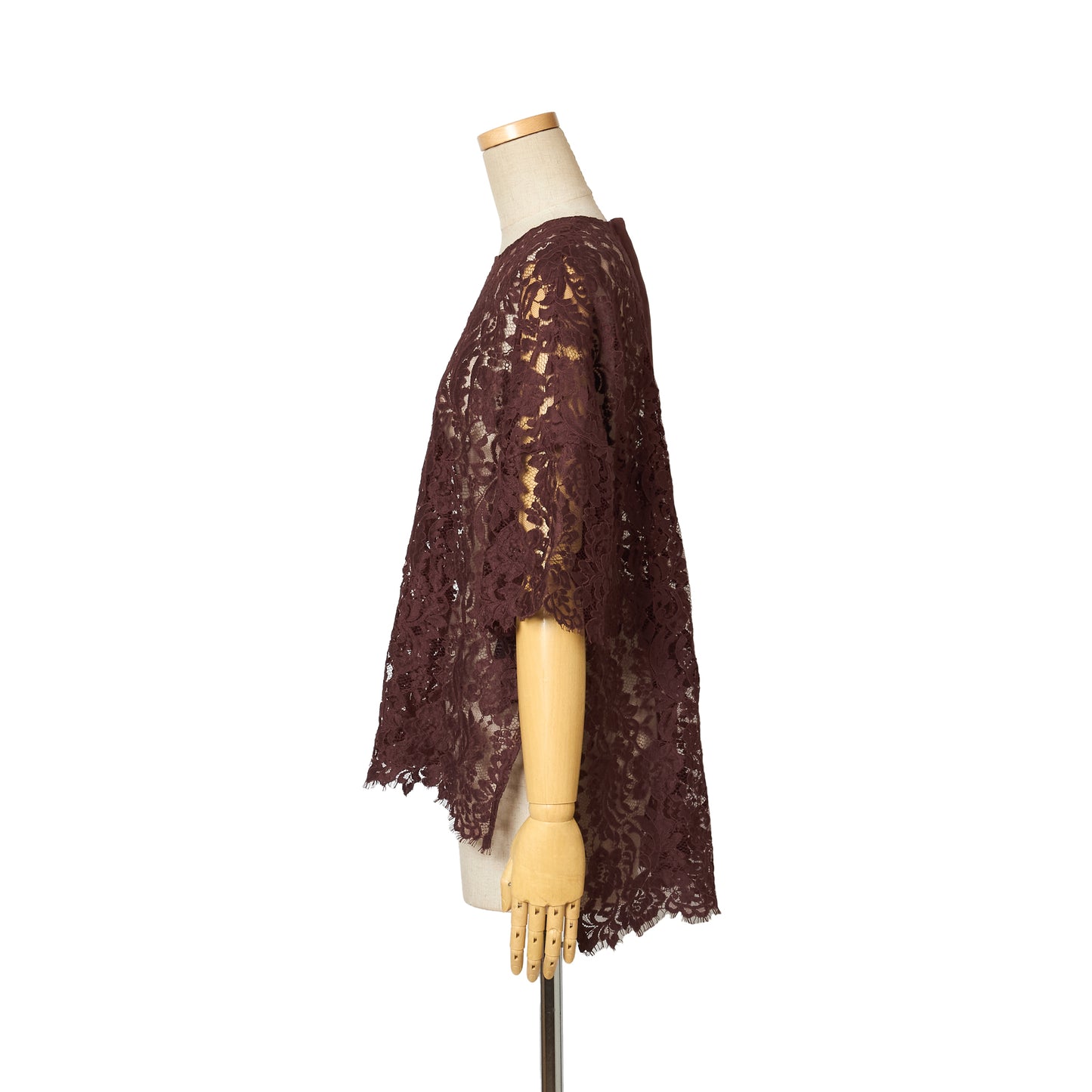 LEAVER LACE WITH GROSGRAIN TOPS