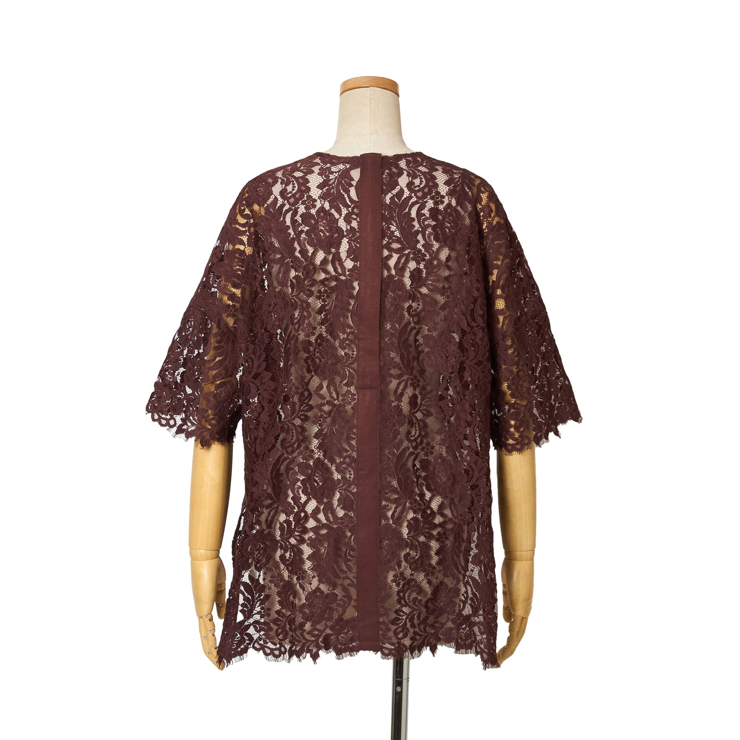 LEAVER LACE WITH GROSGRAIN TOPS
