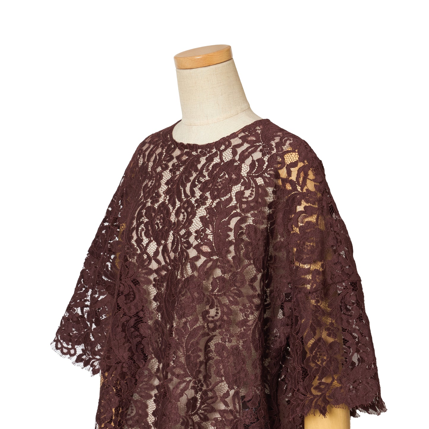 LEAVER LACE WITH GROSGRAIN TOPS