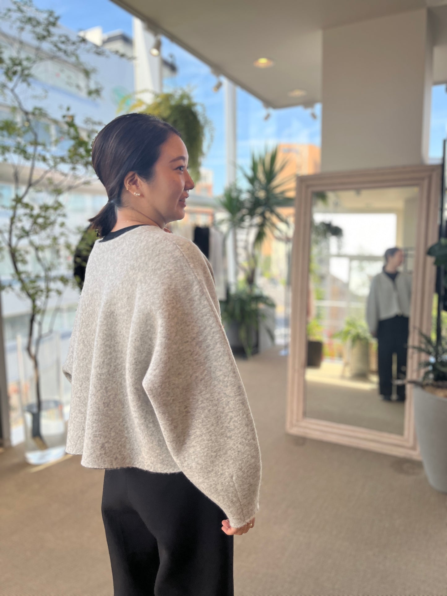 FULLING ALPACA ZIP COAT