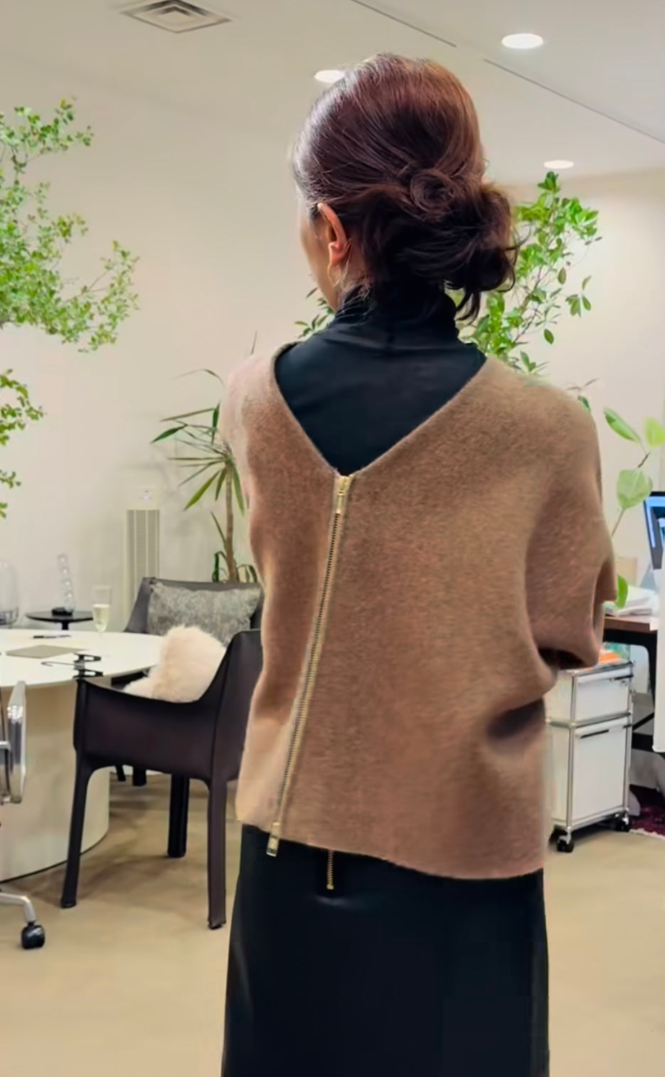 FULLING ALPACA ZIP COAT