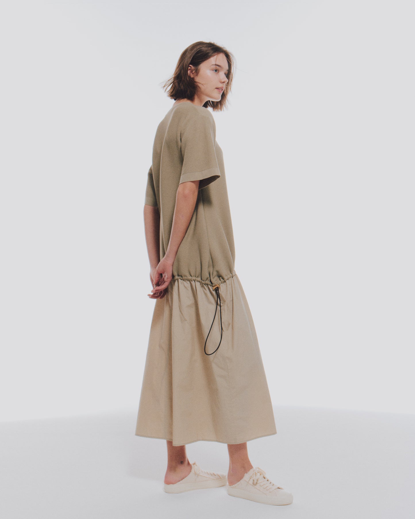 【予約商品】 COMBI GATHER DRESS