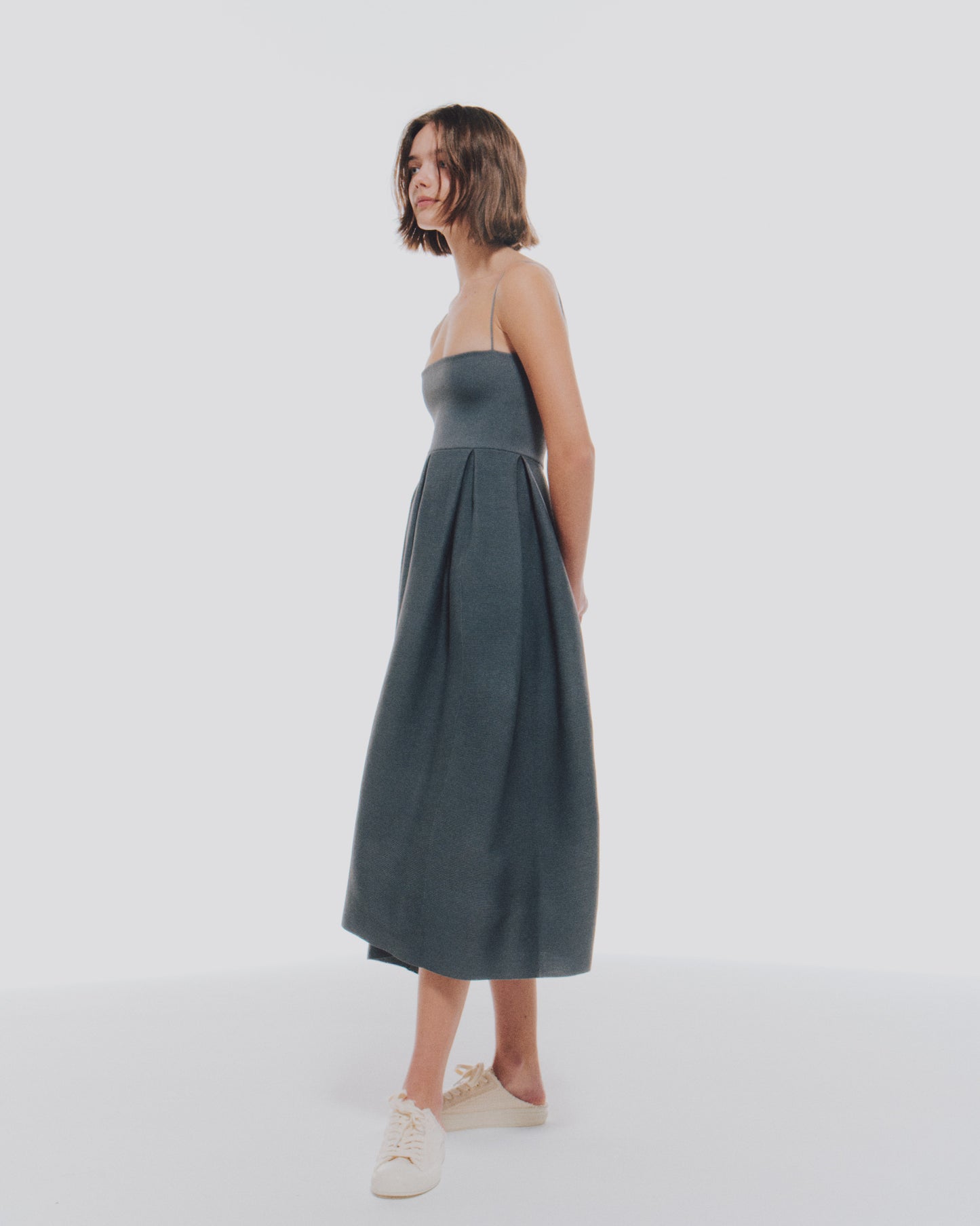 【予約商品】AIR YARN GARTER BARE DRESS