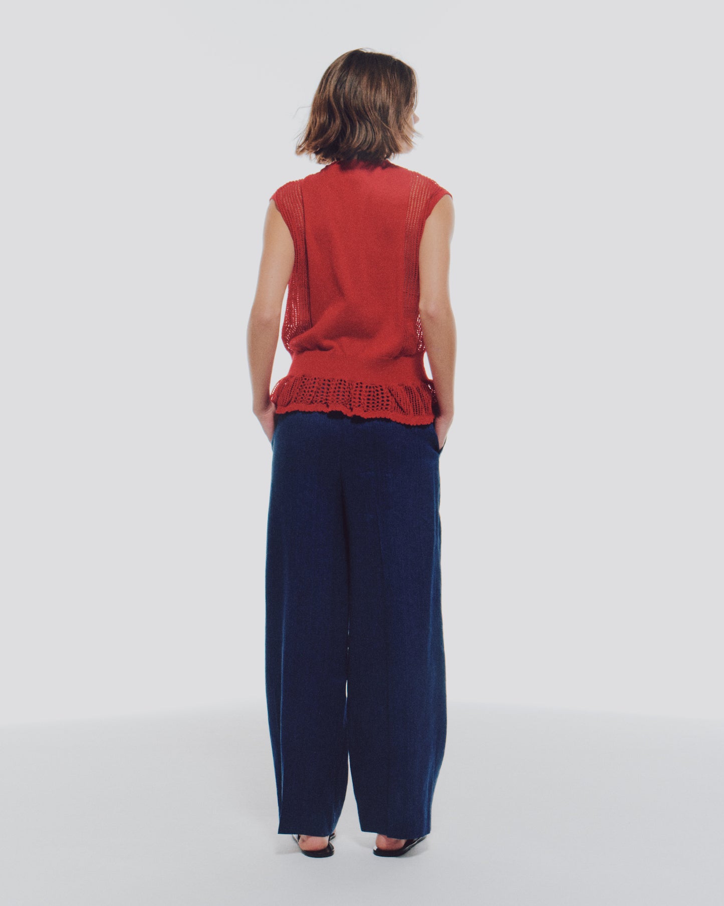 【予約商品】 COTTON MESH LACE NS TOPS