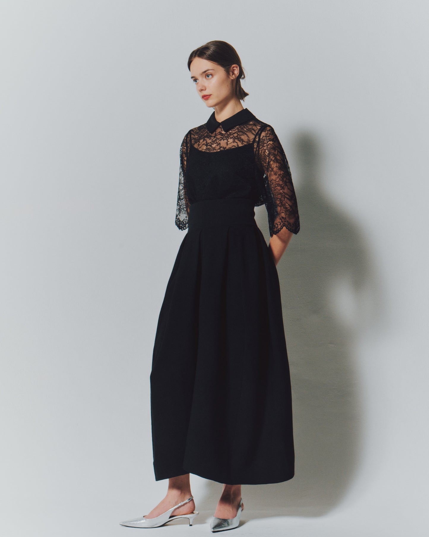 【予約商品】AIR YARN GARTER BARE DRESS