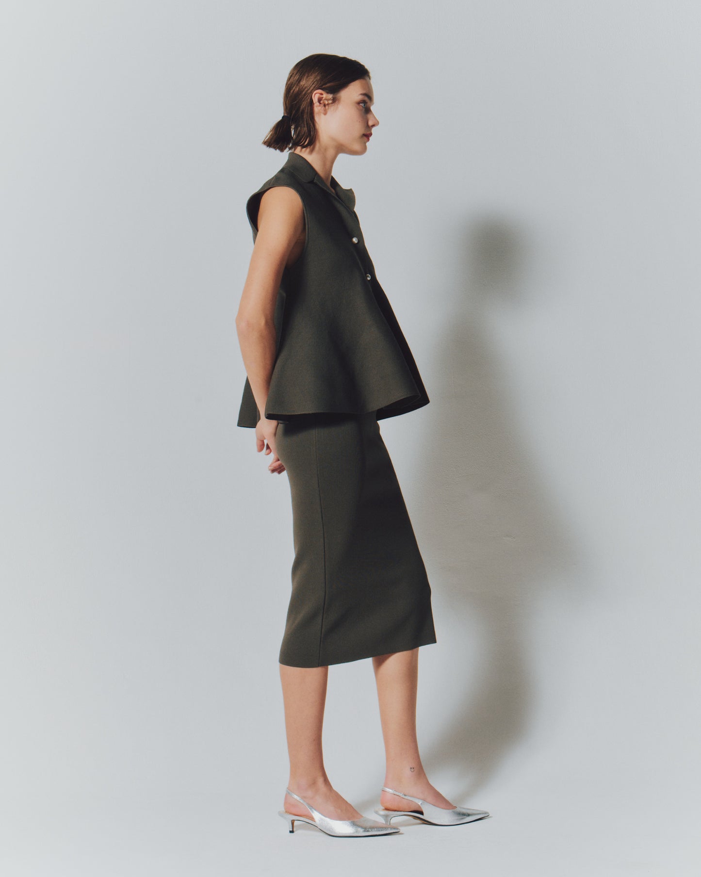 【予約商品】 H/MILANORIB TIGHT SKIRT