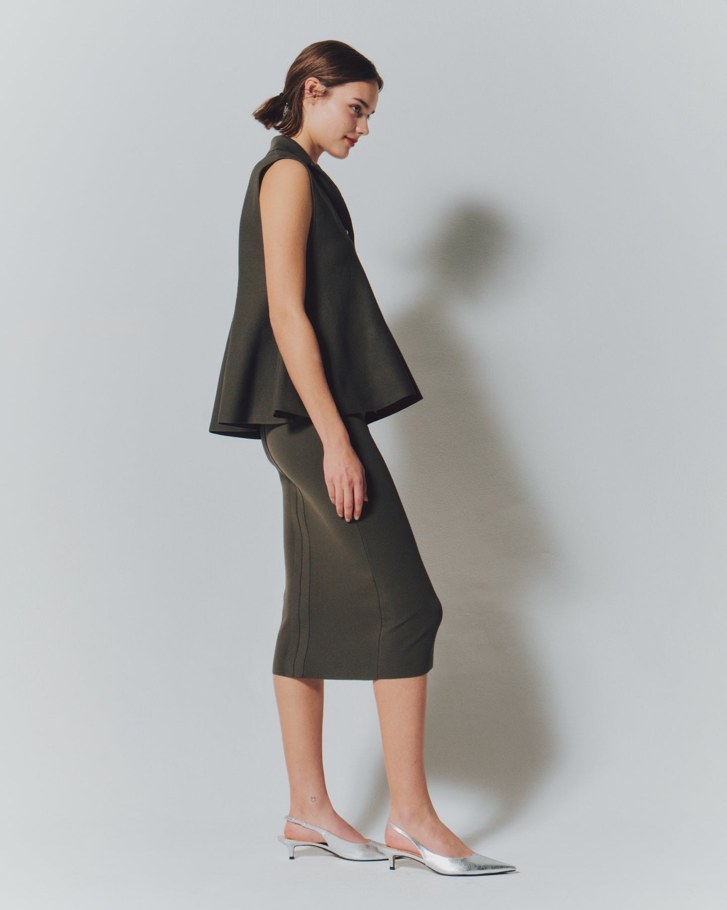 【予約商品】 H/MILANORIB TIGHT SKIRT