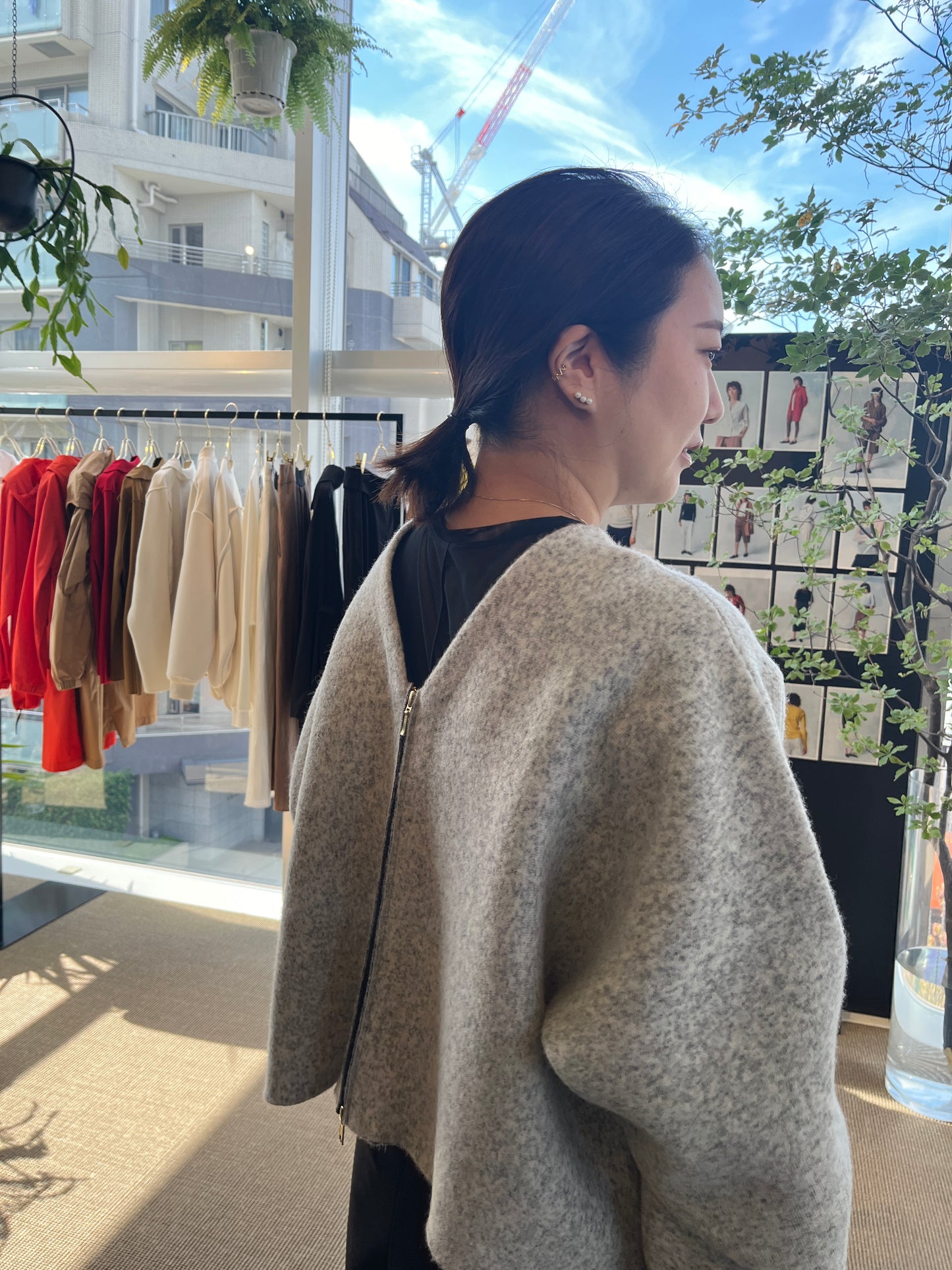 FULLING ALPACA ZIP COAT