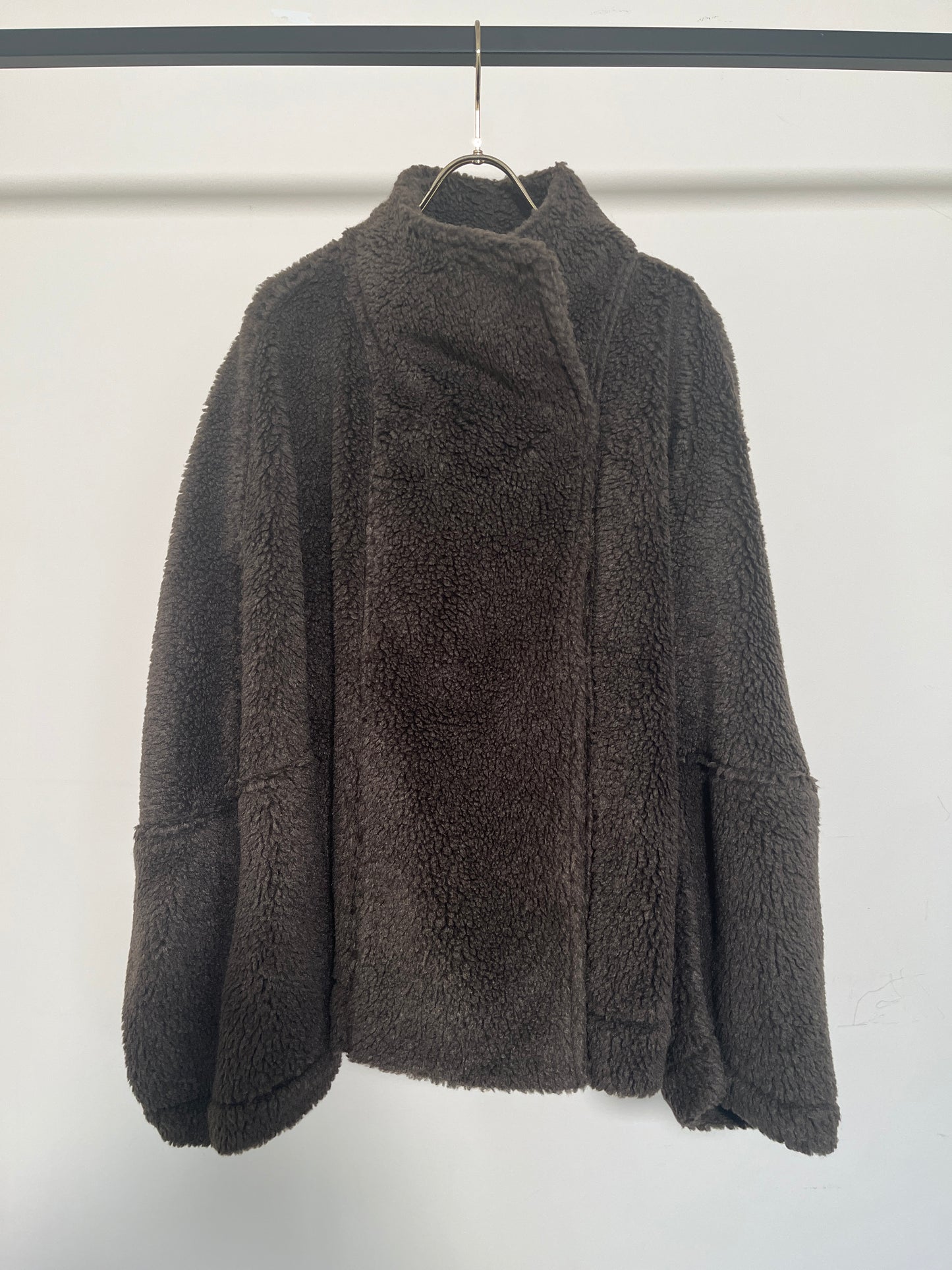 POODLE HI/N SHORT DOT COAT(BROWN)