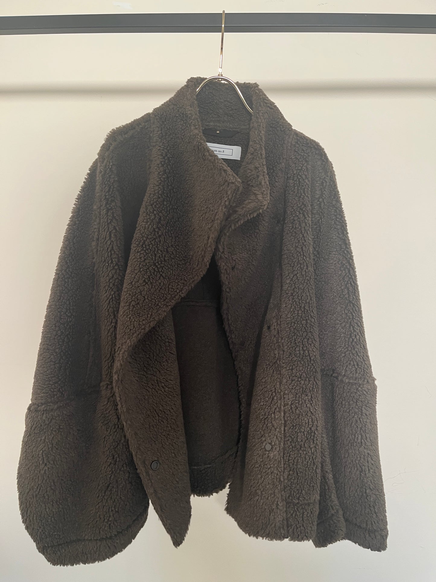POODLE HI/N SHORT DOT COAT(BROWN)
