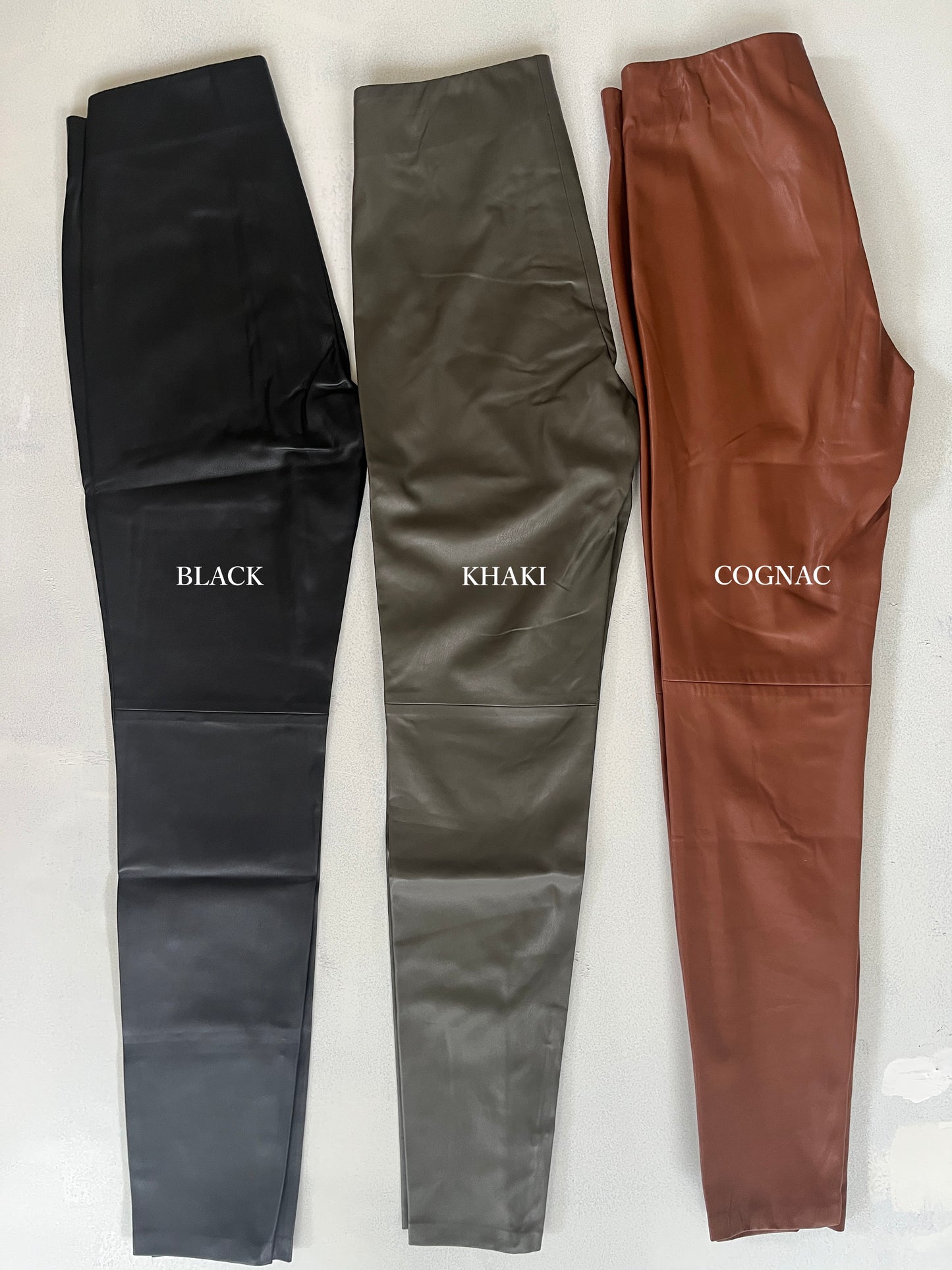 【定番】 F/LEATHER SKINNY PANTS