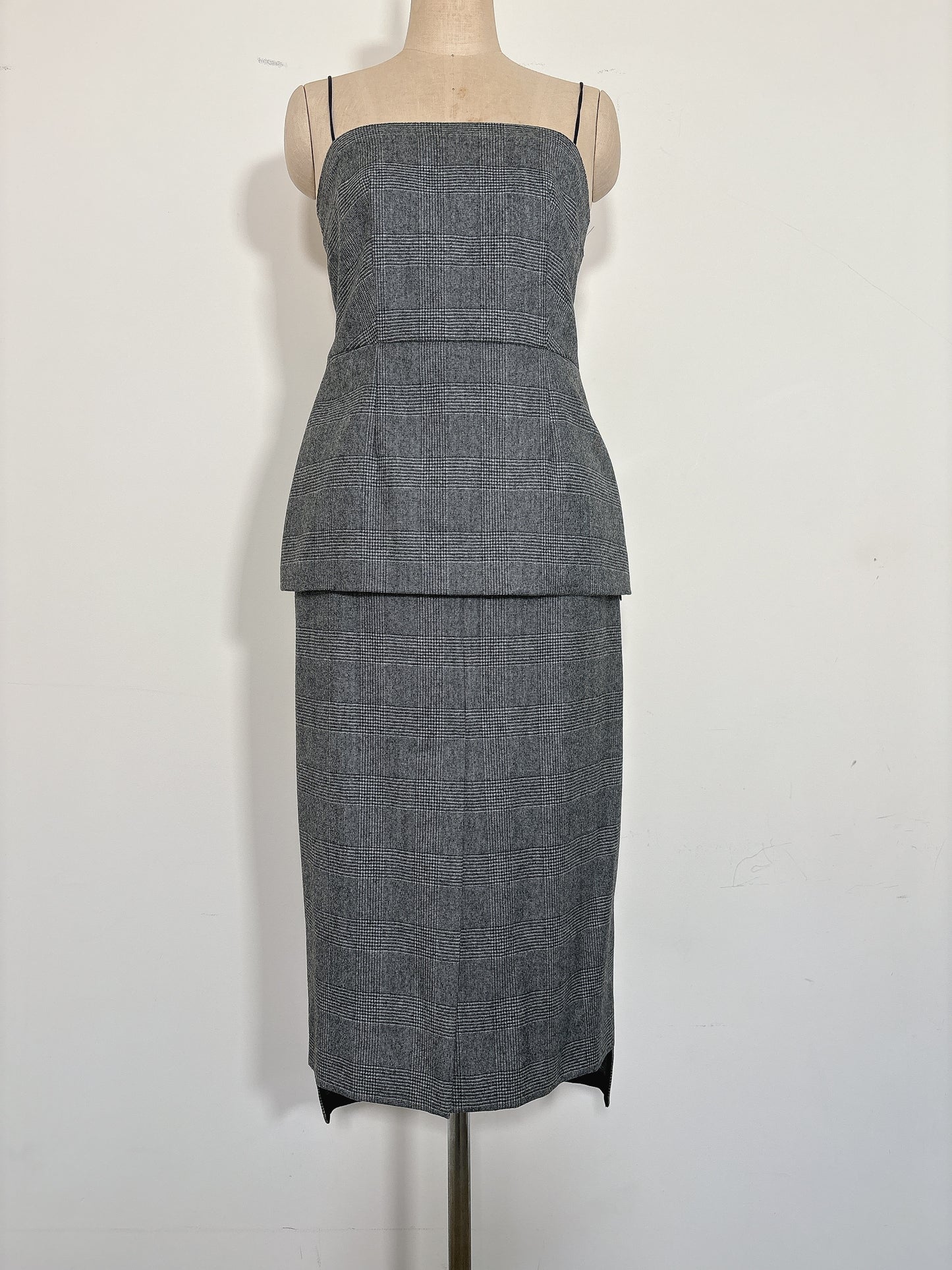 WOOL CASH F/VENT SKIRT