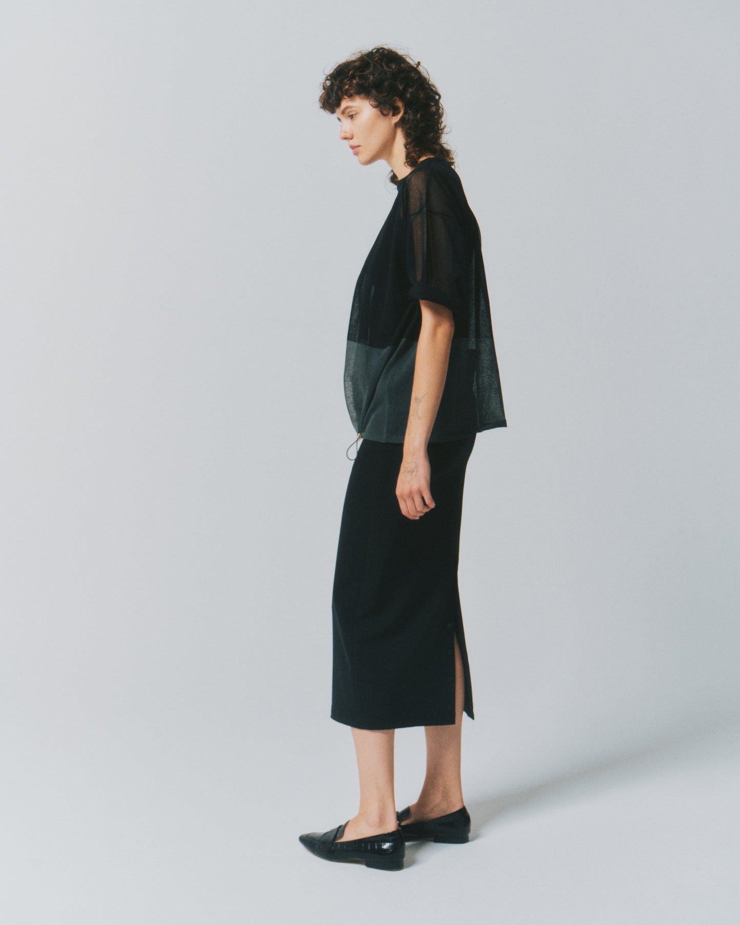 SCUBA RIB BACK/B TIGHT SKIRT