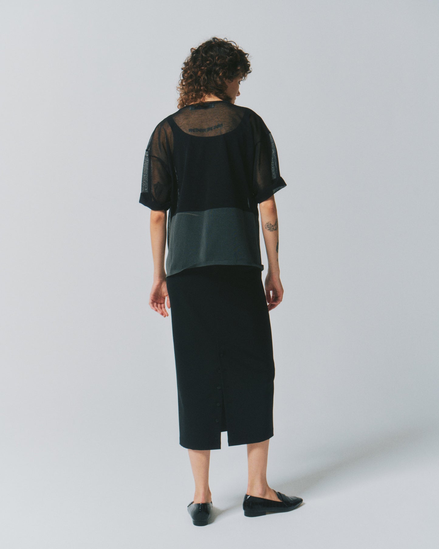 SCUBA RIB BACK/B TIGHT SKIRT