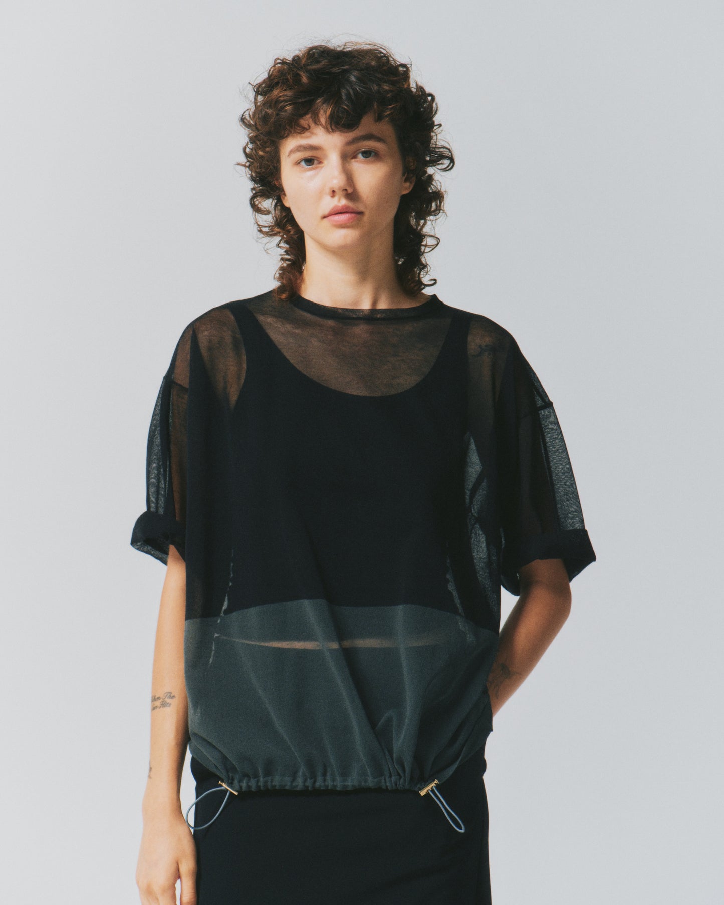 COTTON SHEER 2TONE TOPS