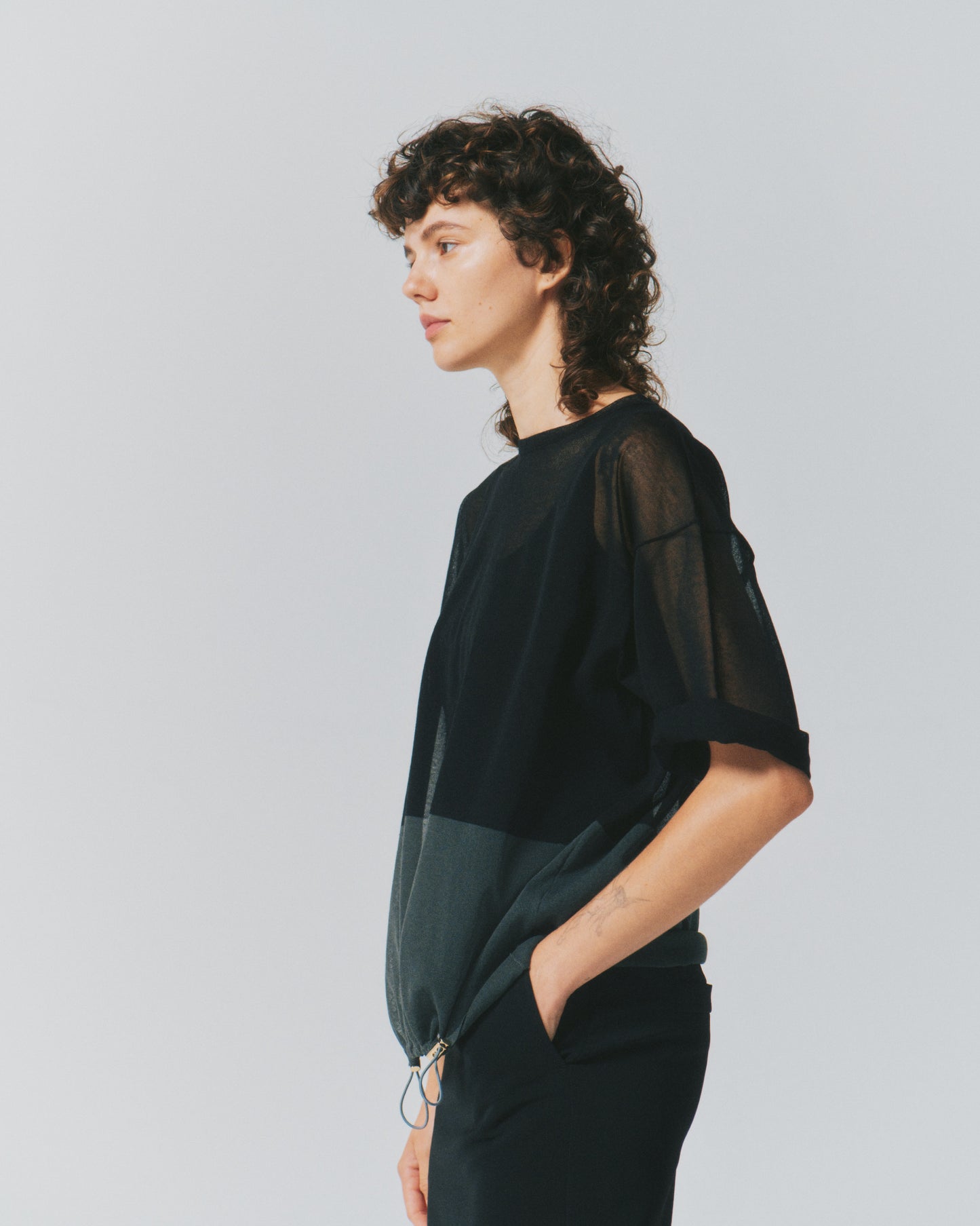 COTTON SHEER 2TONE TOPS