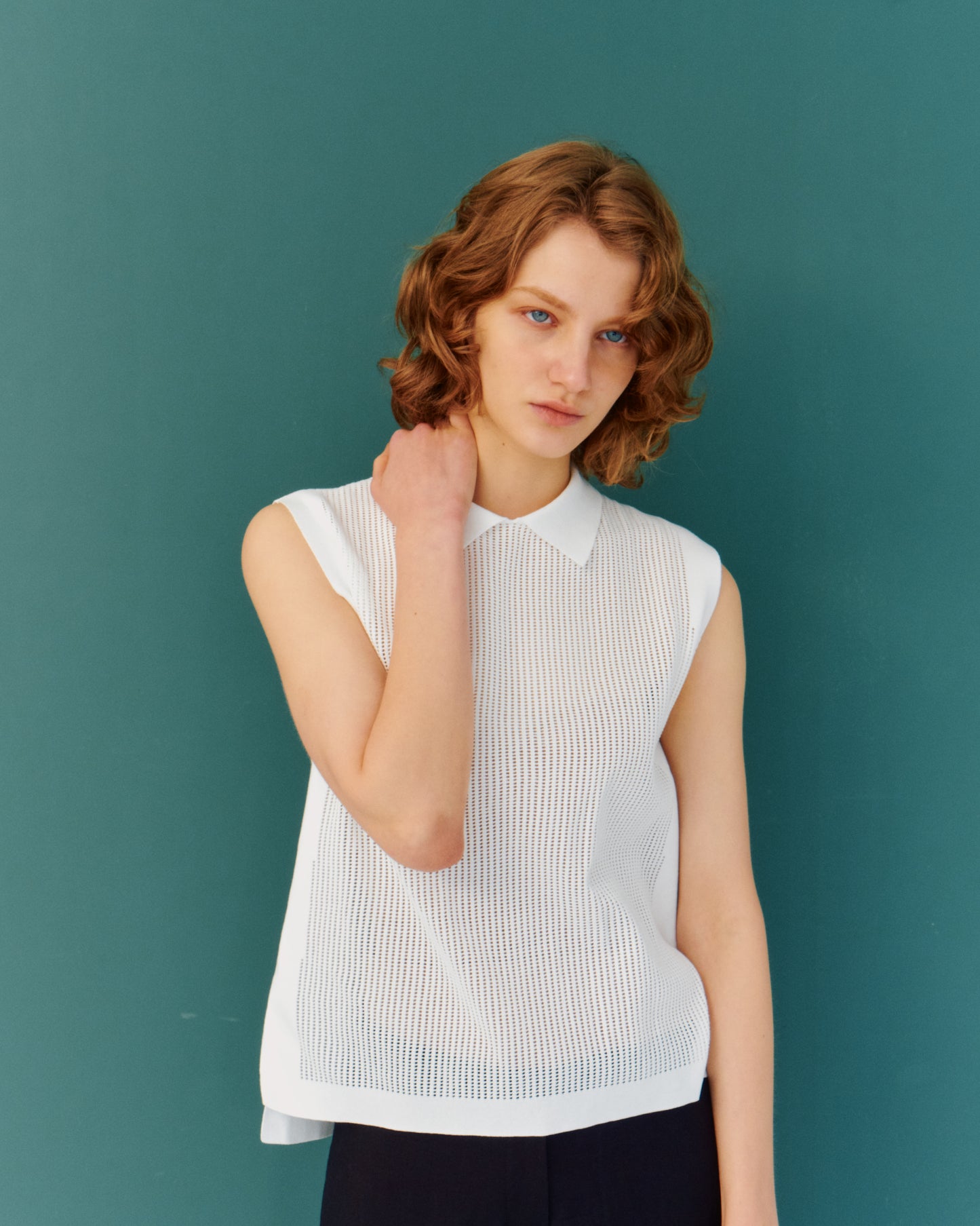 CO MESH THROUGH COLLAR TOPS