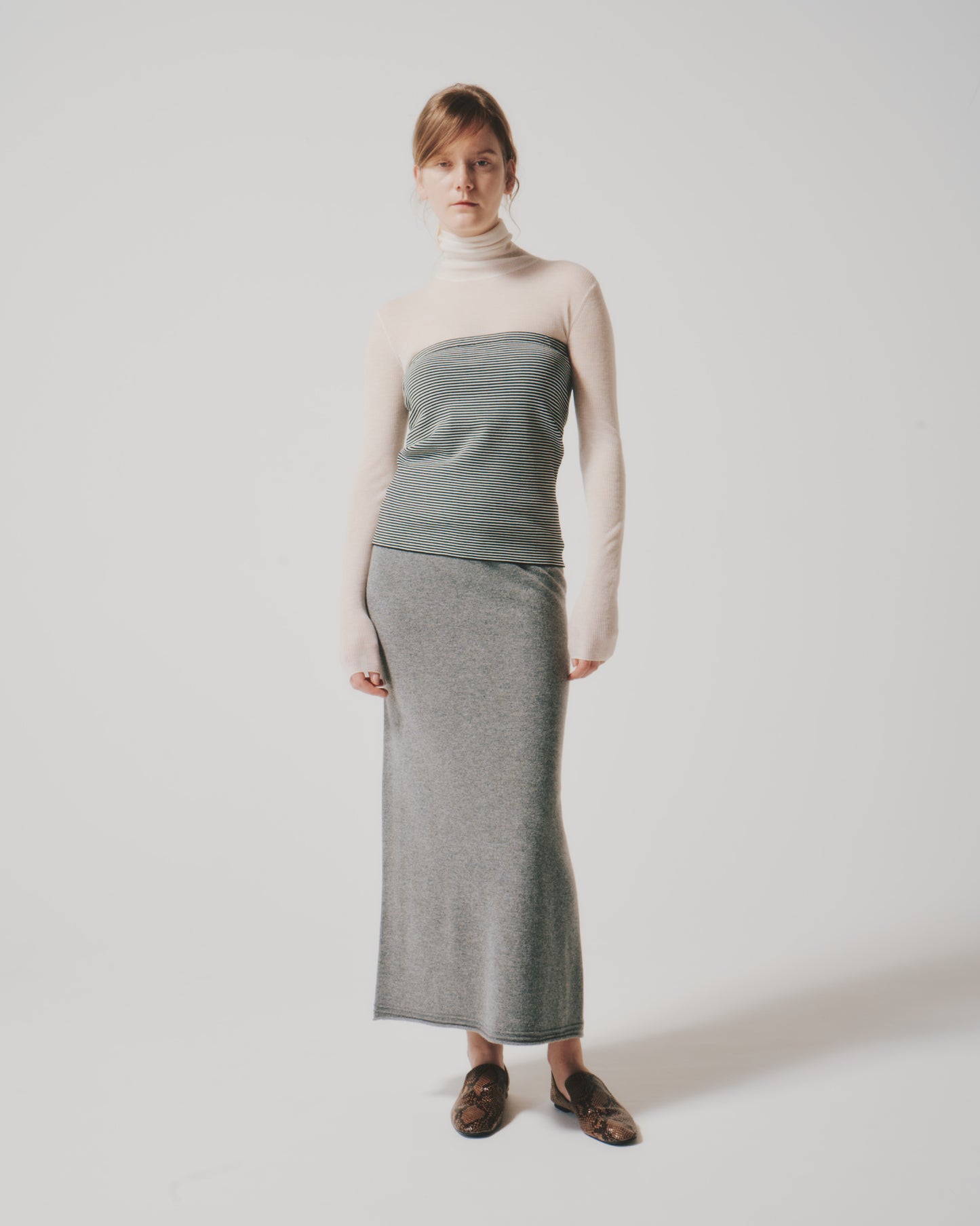 【予約商品】CASHMERE SHEER RIB TTL