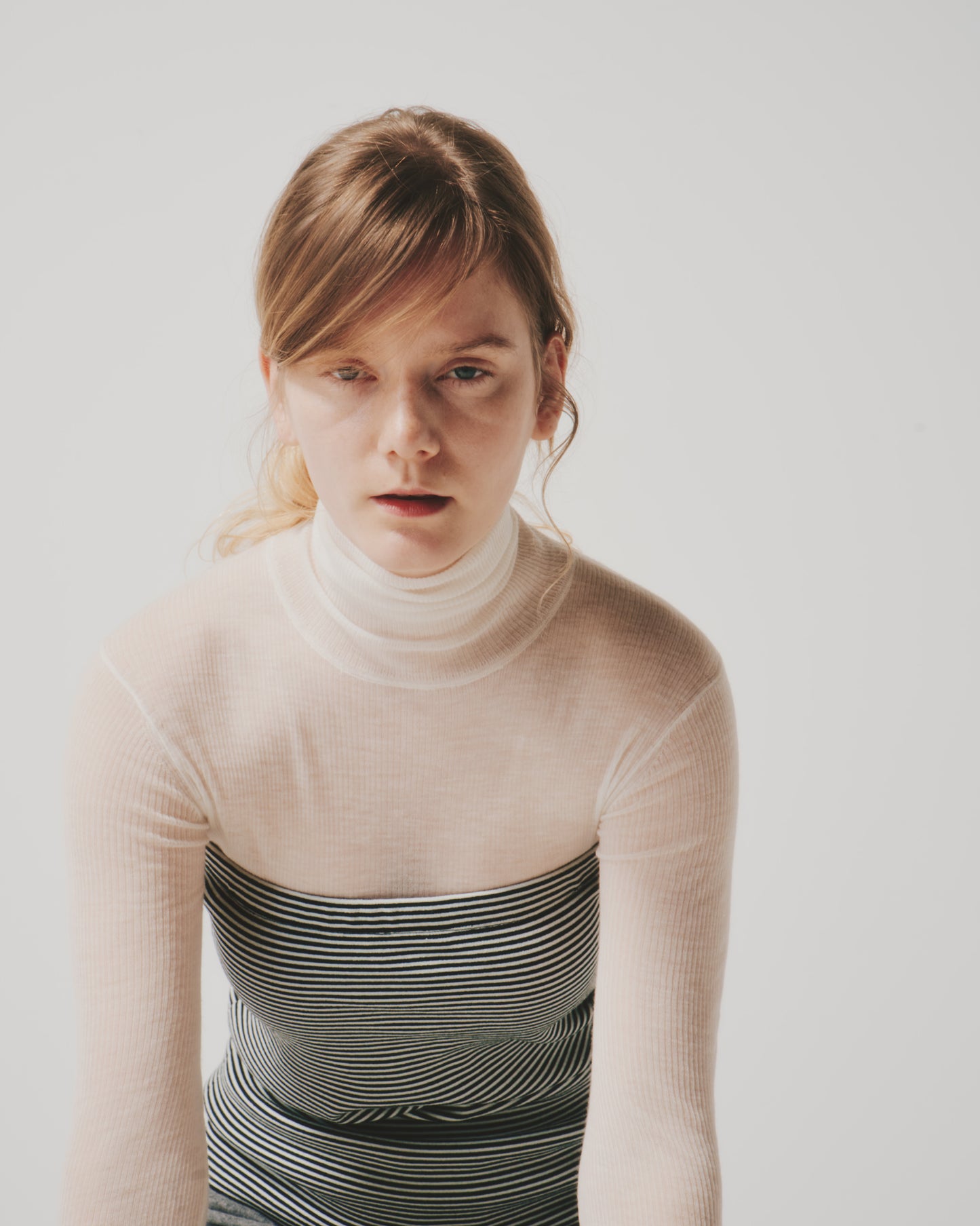 【予約商品】CASHMERE SHEER RIB TTL