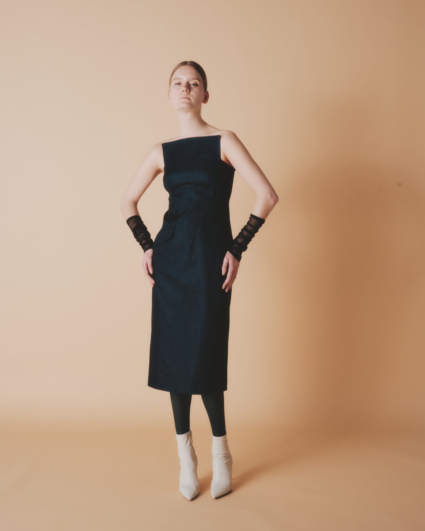 【予約商品】ST DENIM HI BARE DRESS
