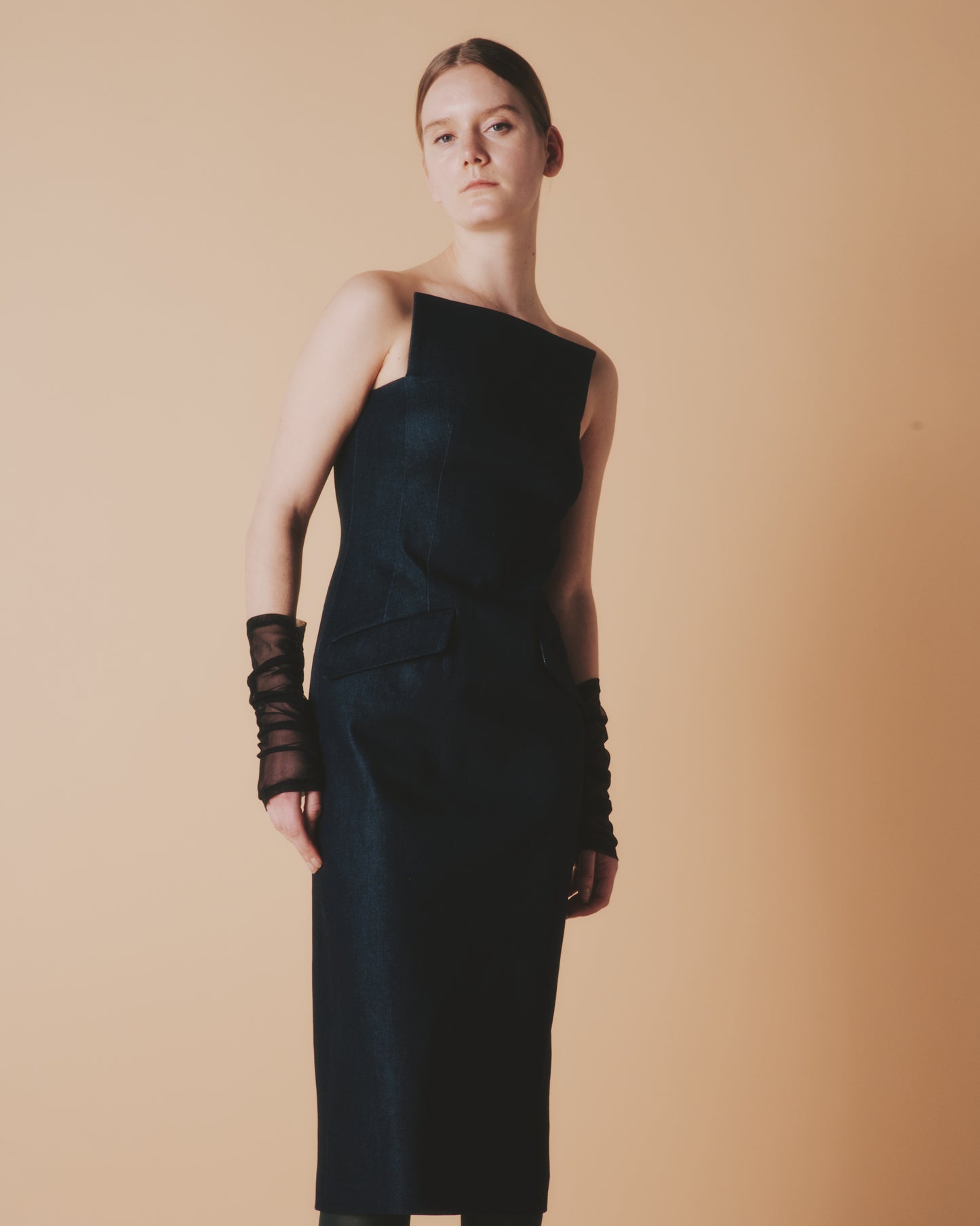 【予約商品】ST DENIM HI BARE DRESS