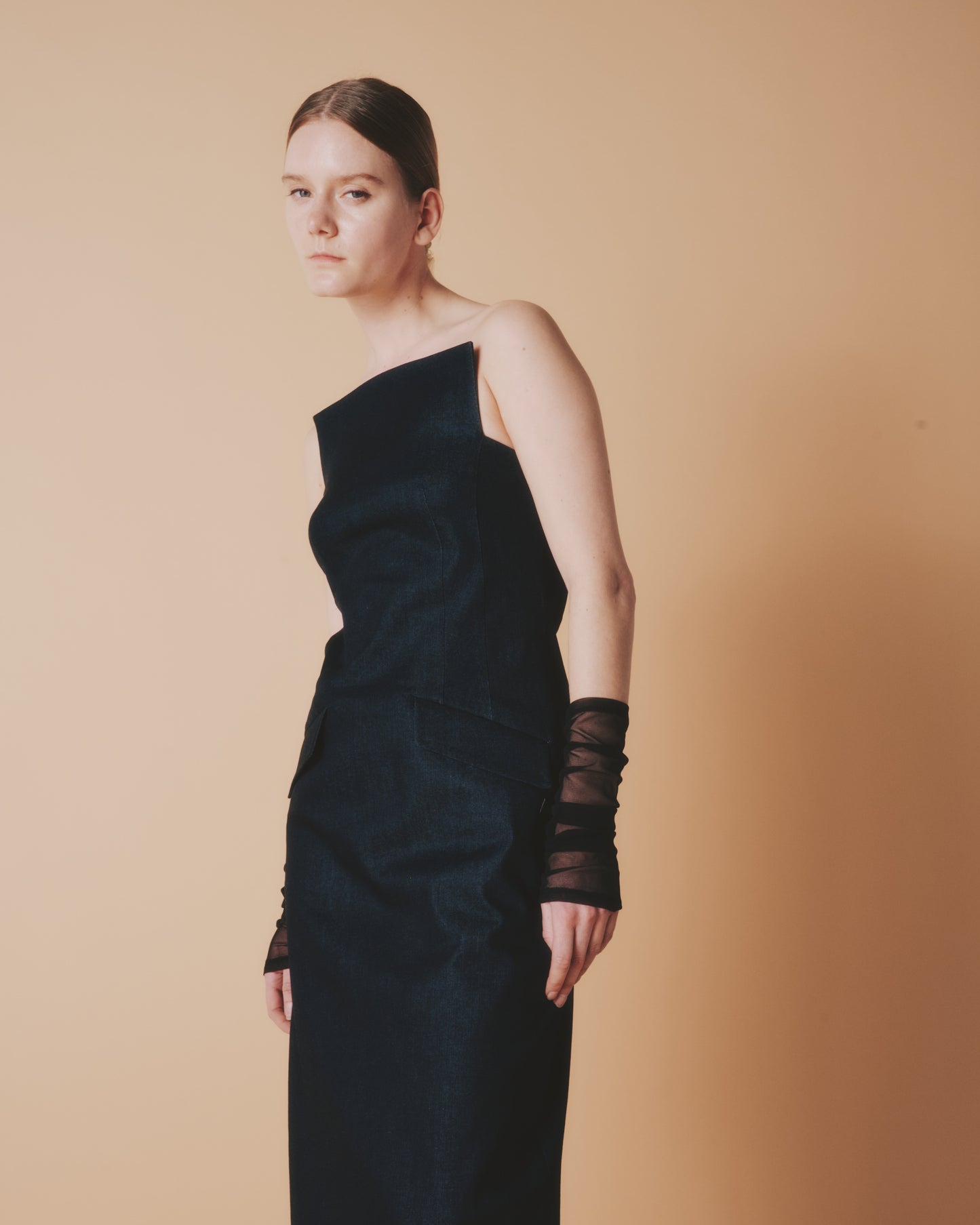 【予約商品】ST DENIM HI BARE DRESS