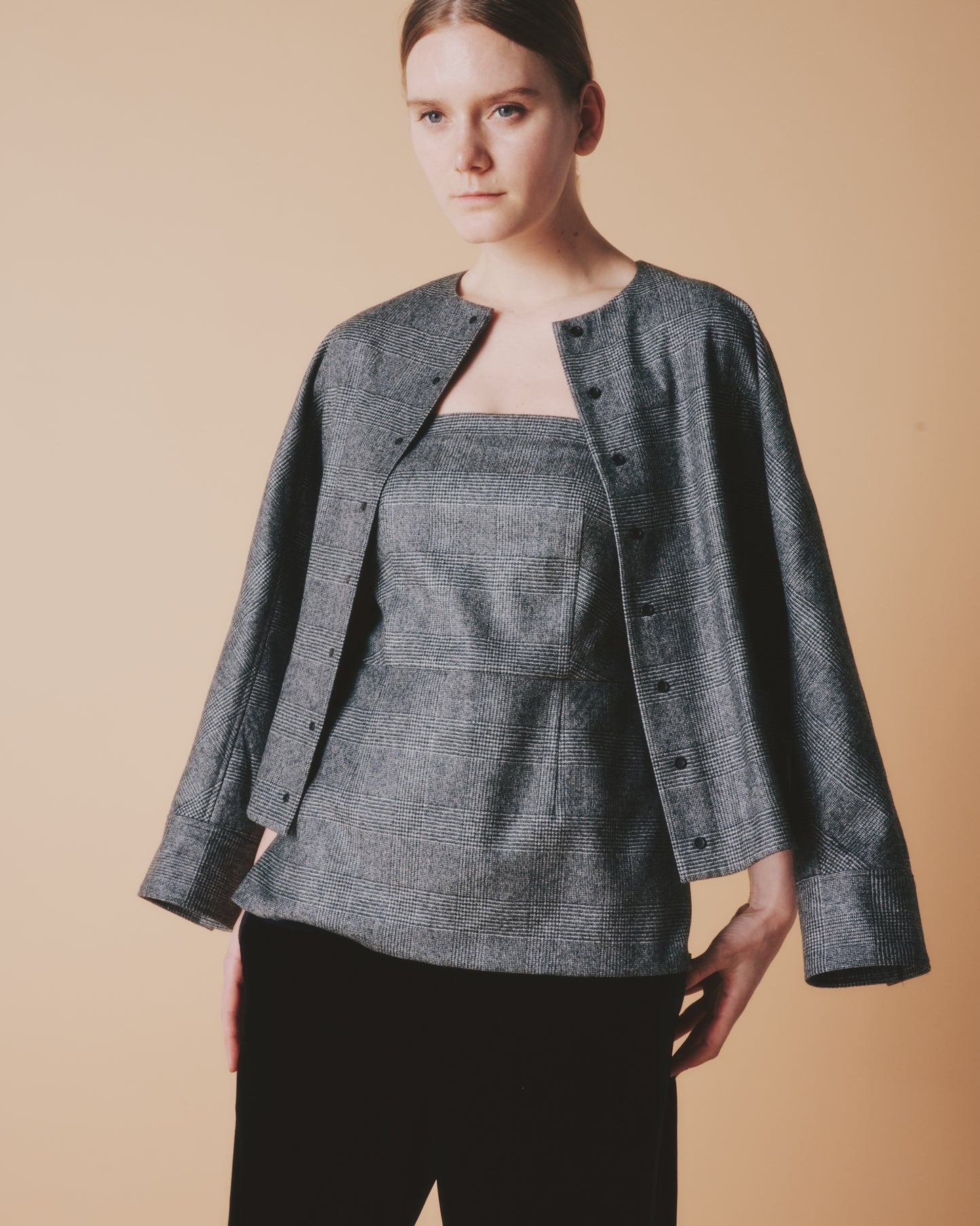 【予約商品】WOOL CASH BARE TOPS