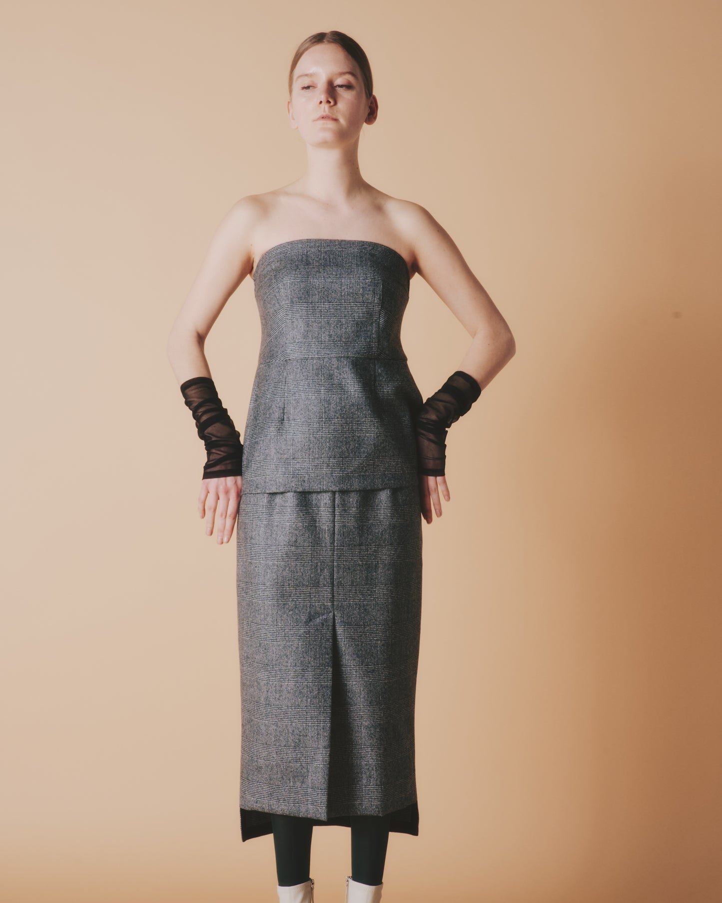 【予約商品】WOOL CASH F/VENT SKIRT