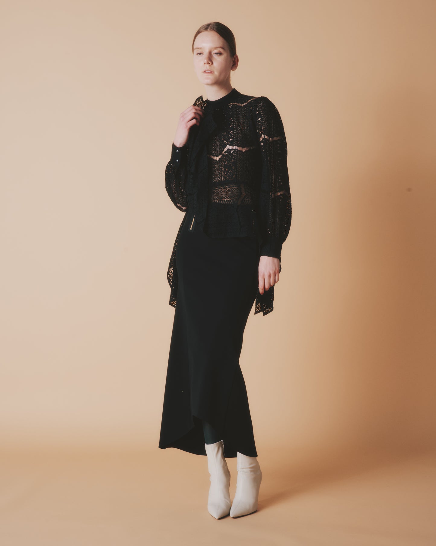 【予約商品】COTTON CORD LACE DRAPE TOPS
