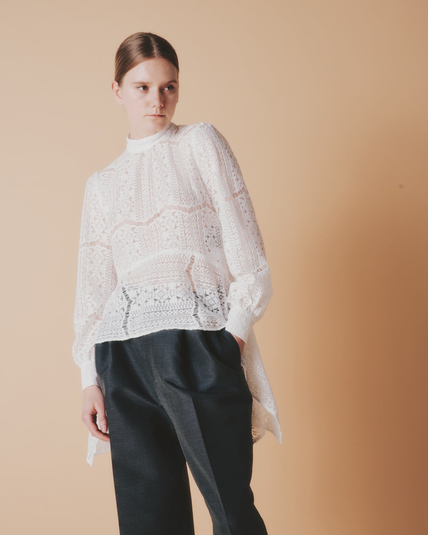 【予約商品】COTTON CORD LACE DRAPE TOPS