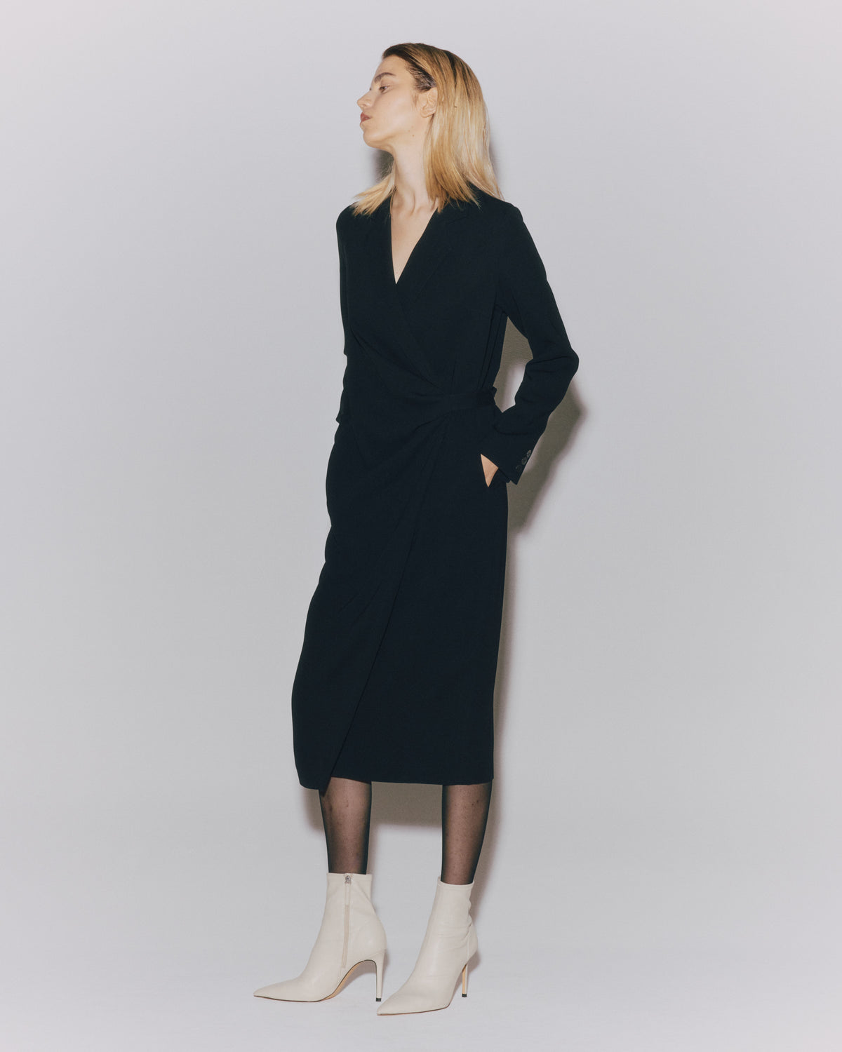 GEORGETTE WRAPPED DRESS