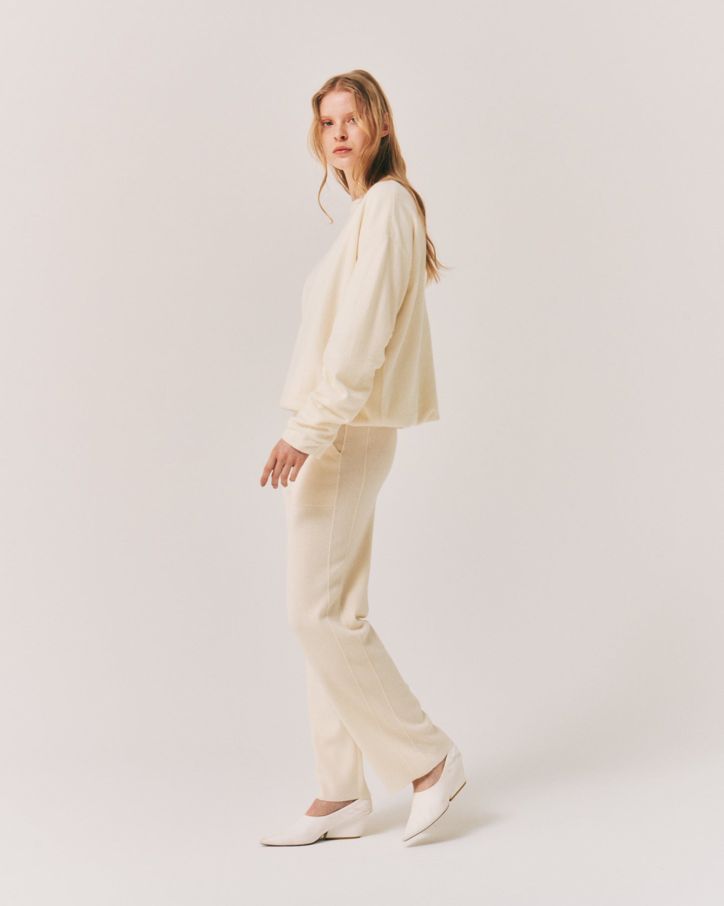 【LAST ONE】WOOL SIDE/LINE WIDE PANTS