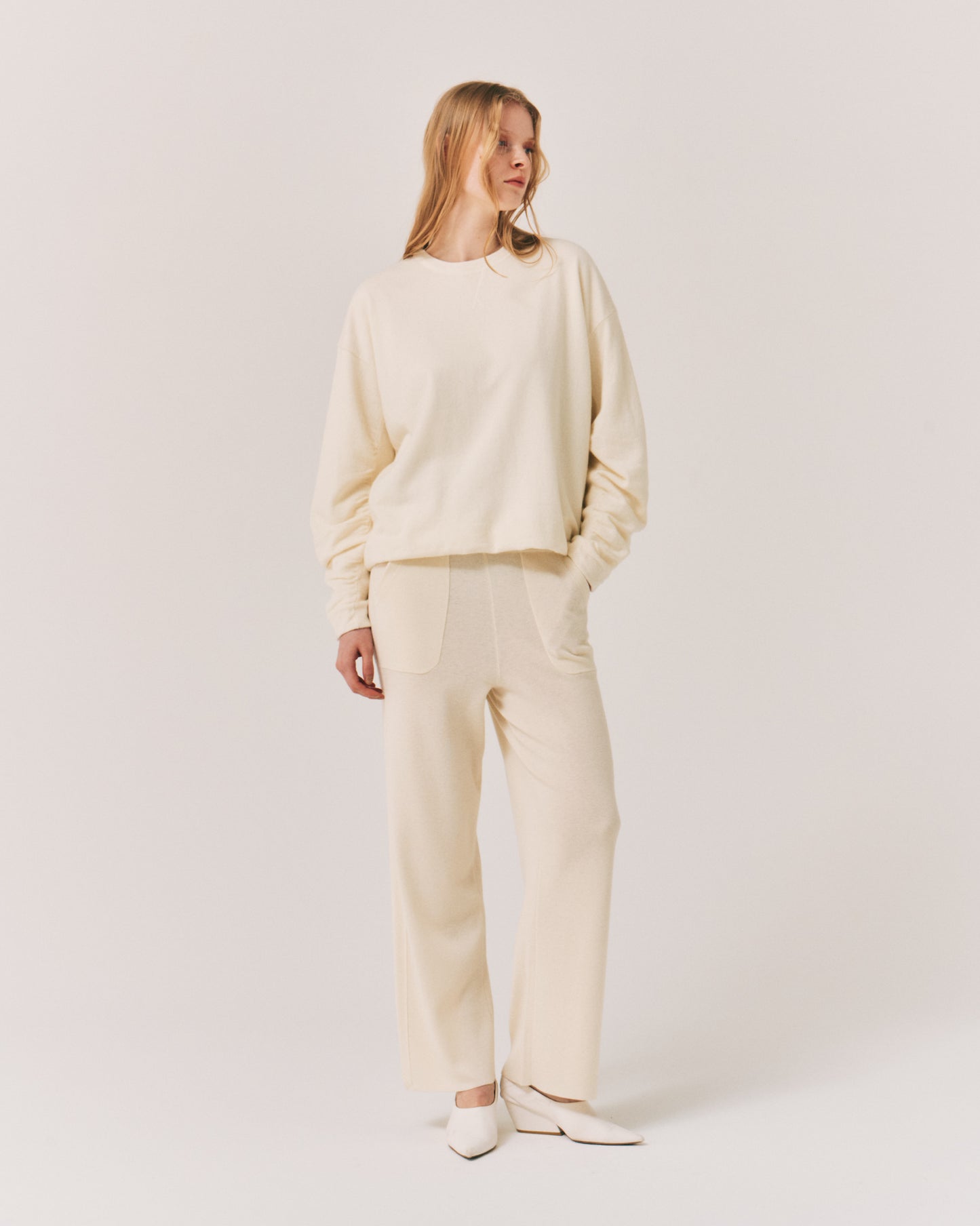 【LAST ONE】WOOL SIDE/LINE WIDE PANTS