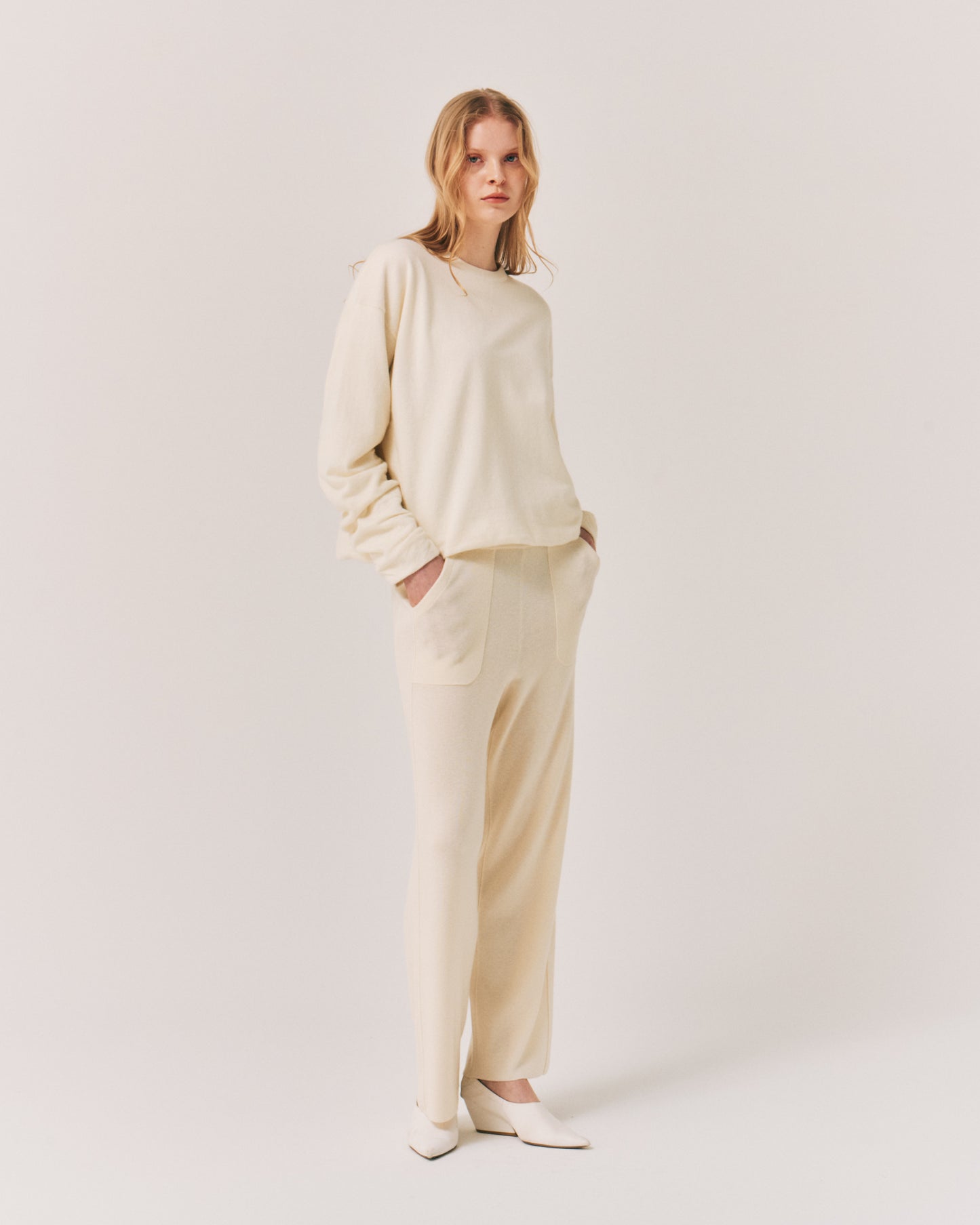 【LAST ONE】WOOL SIDE/LINE WIDE PANTS