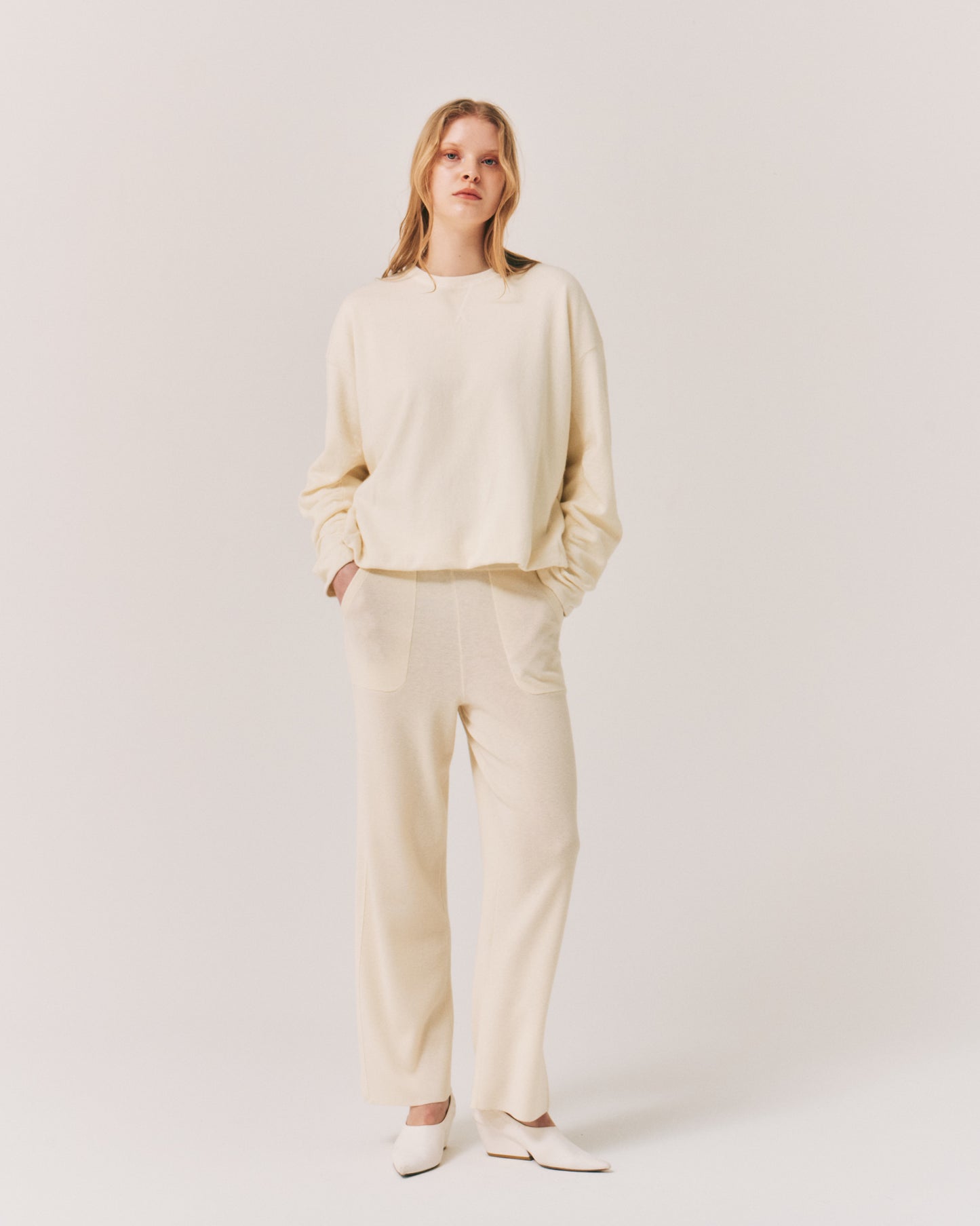 【LAST ONE】WOOL SIDE/LINE WIDE PANTS