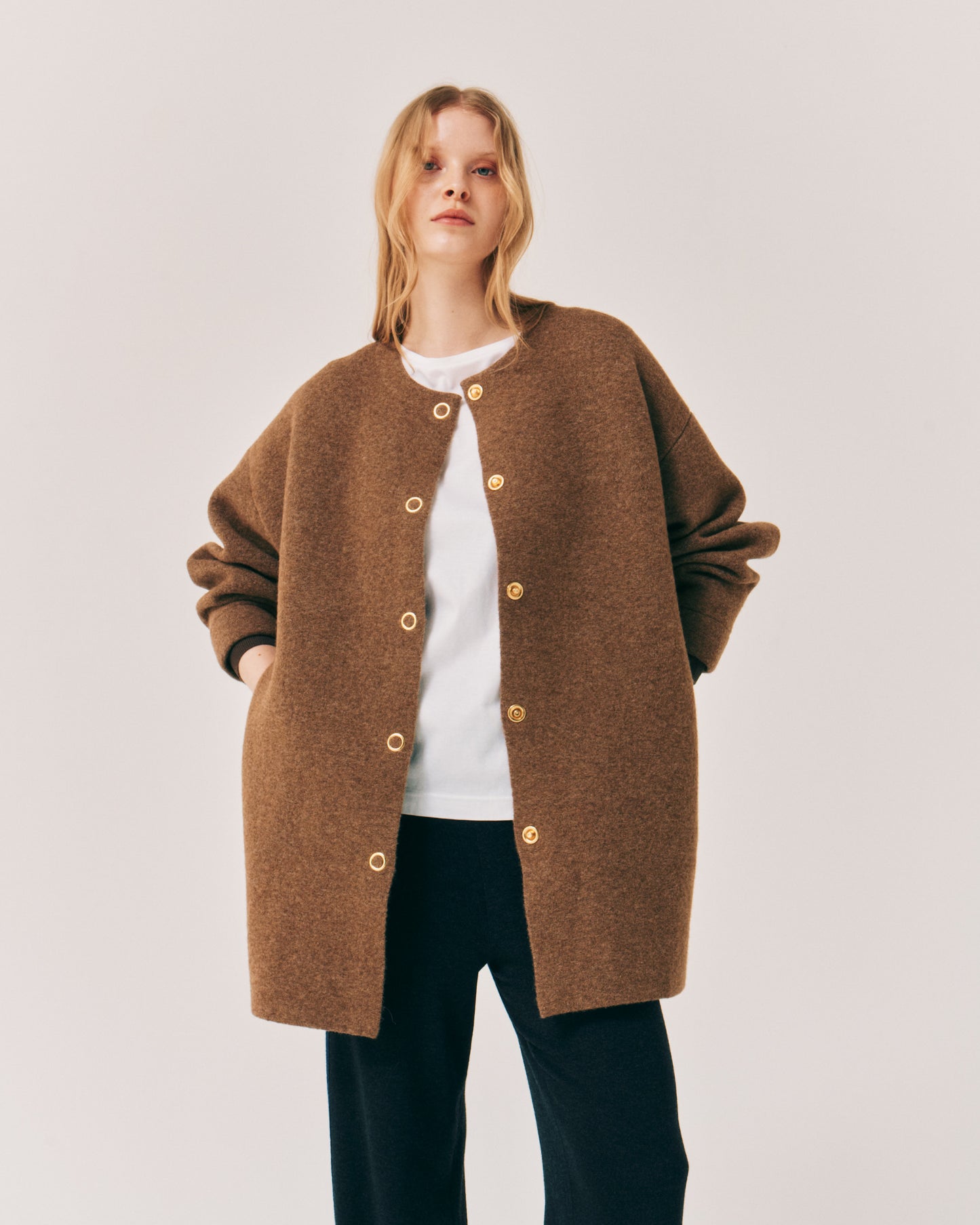 FULLING ALPACA HALF COAT