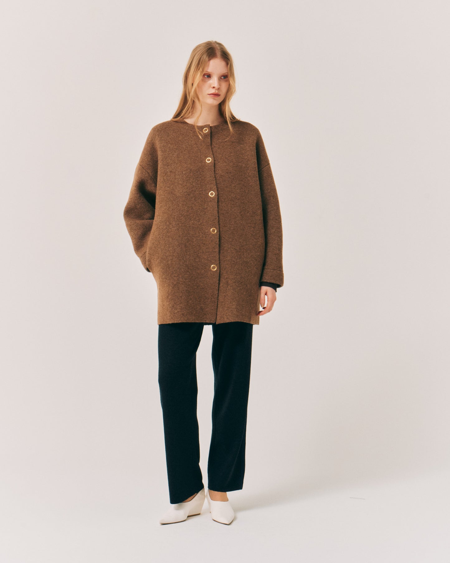 FULLING ALPACA HALF COAT