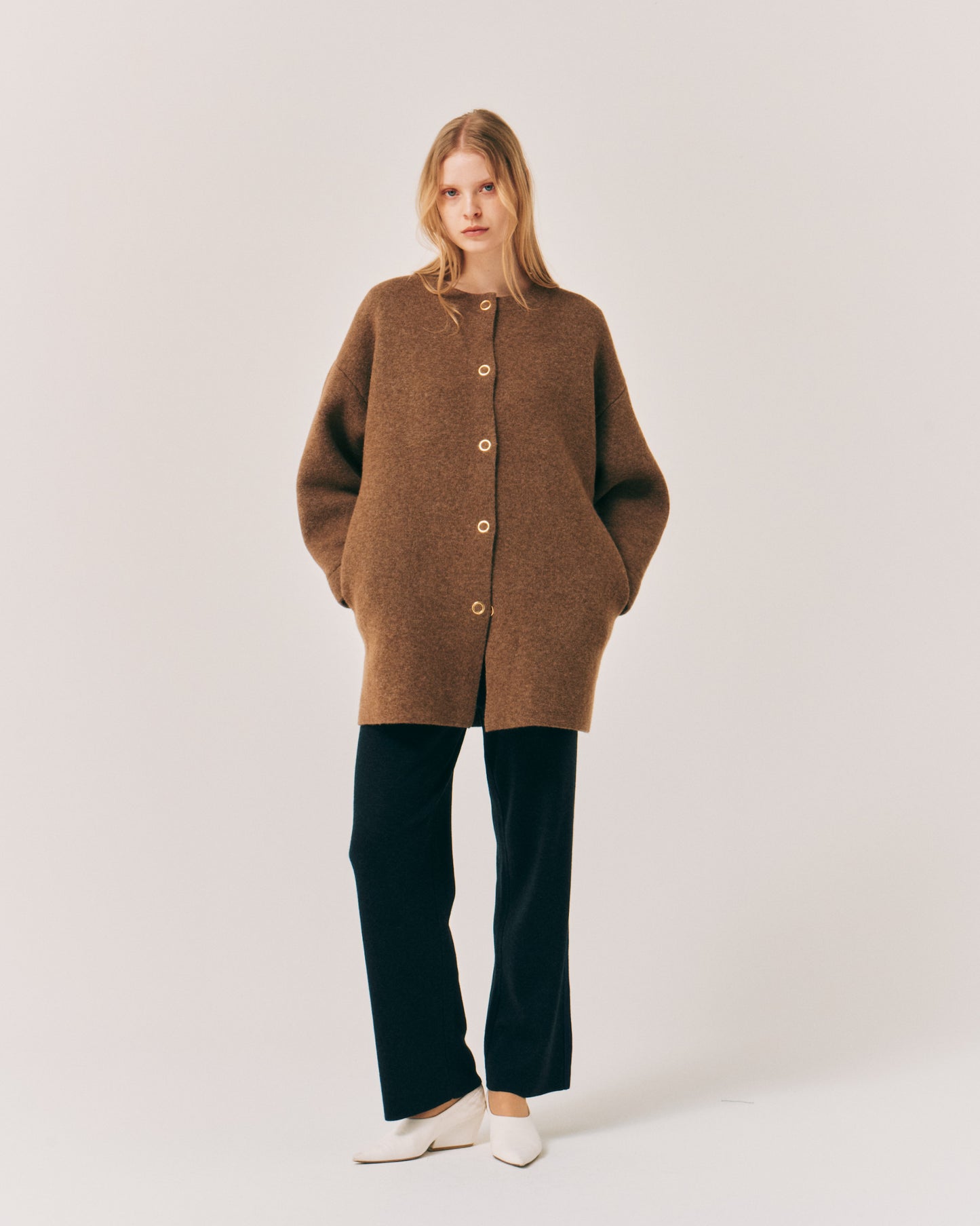 FULLING ALPACA HALF COAT