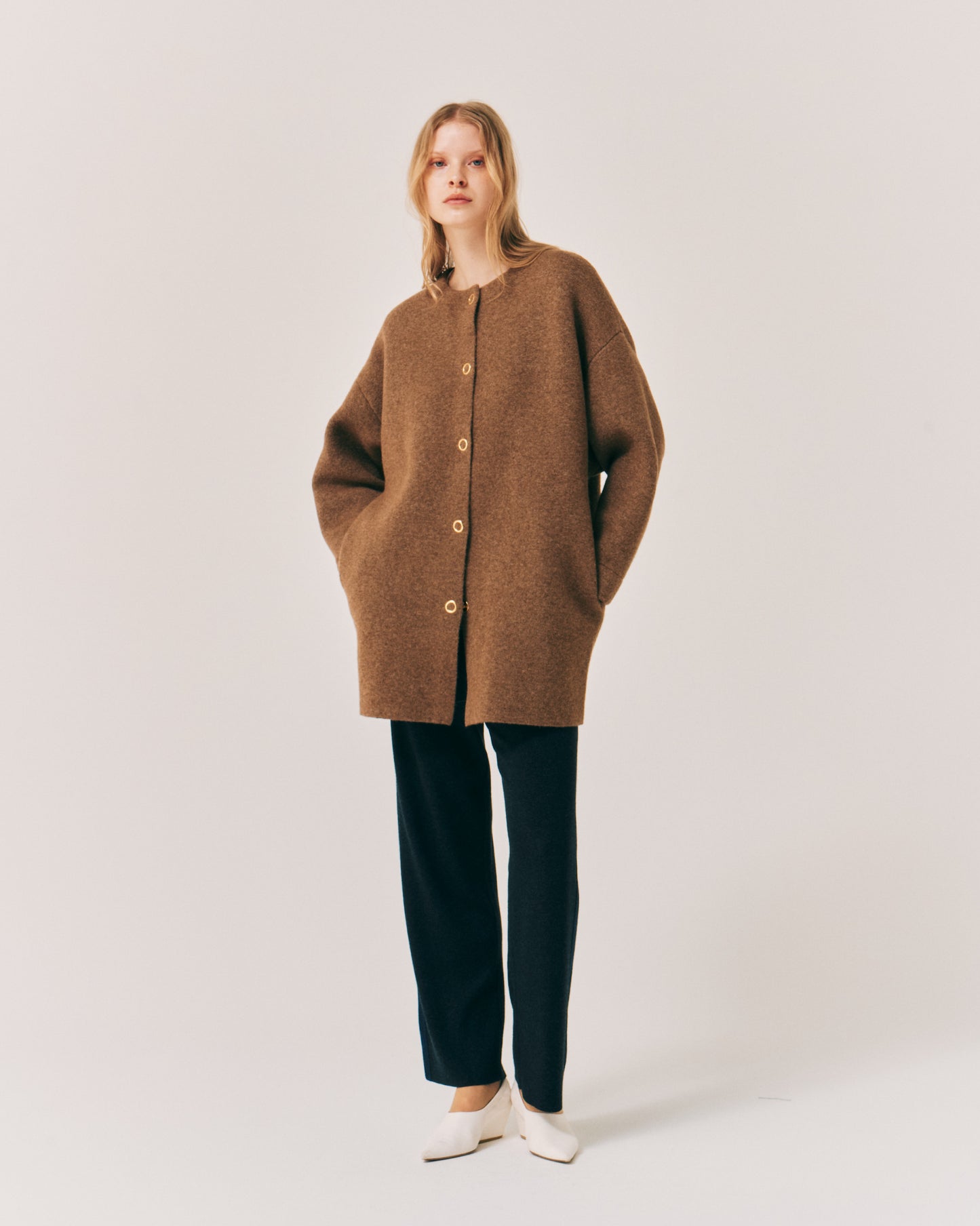FULLING ALPACA HALF COAT