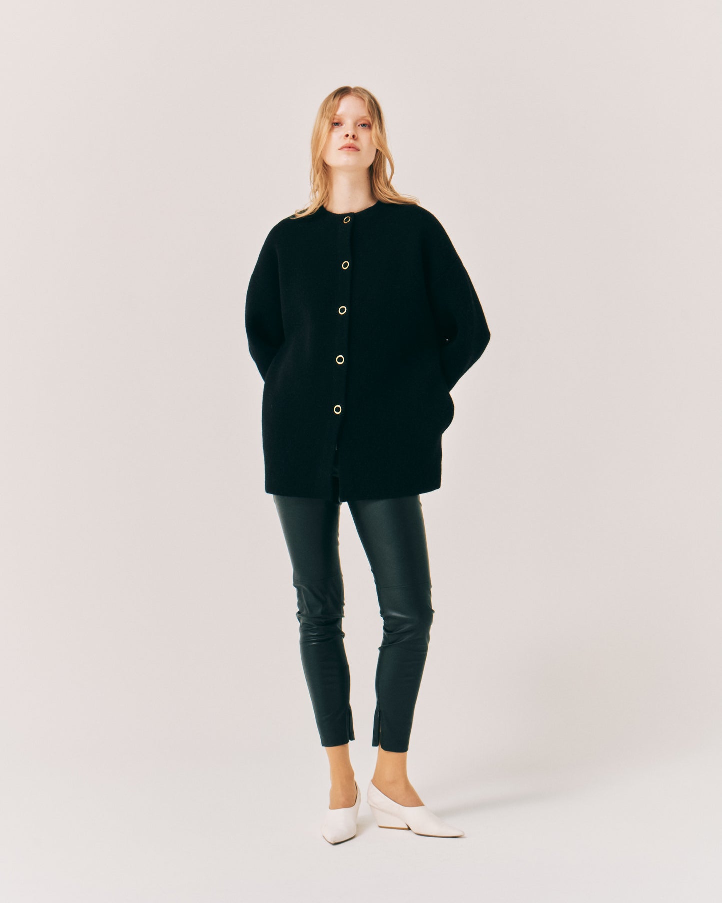 FULLING ALPACA HALF COAT