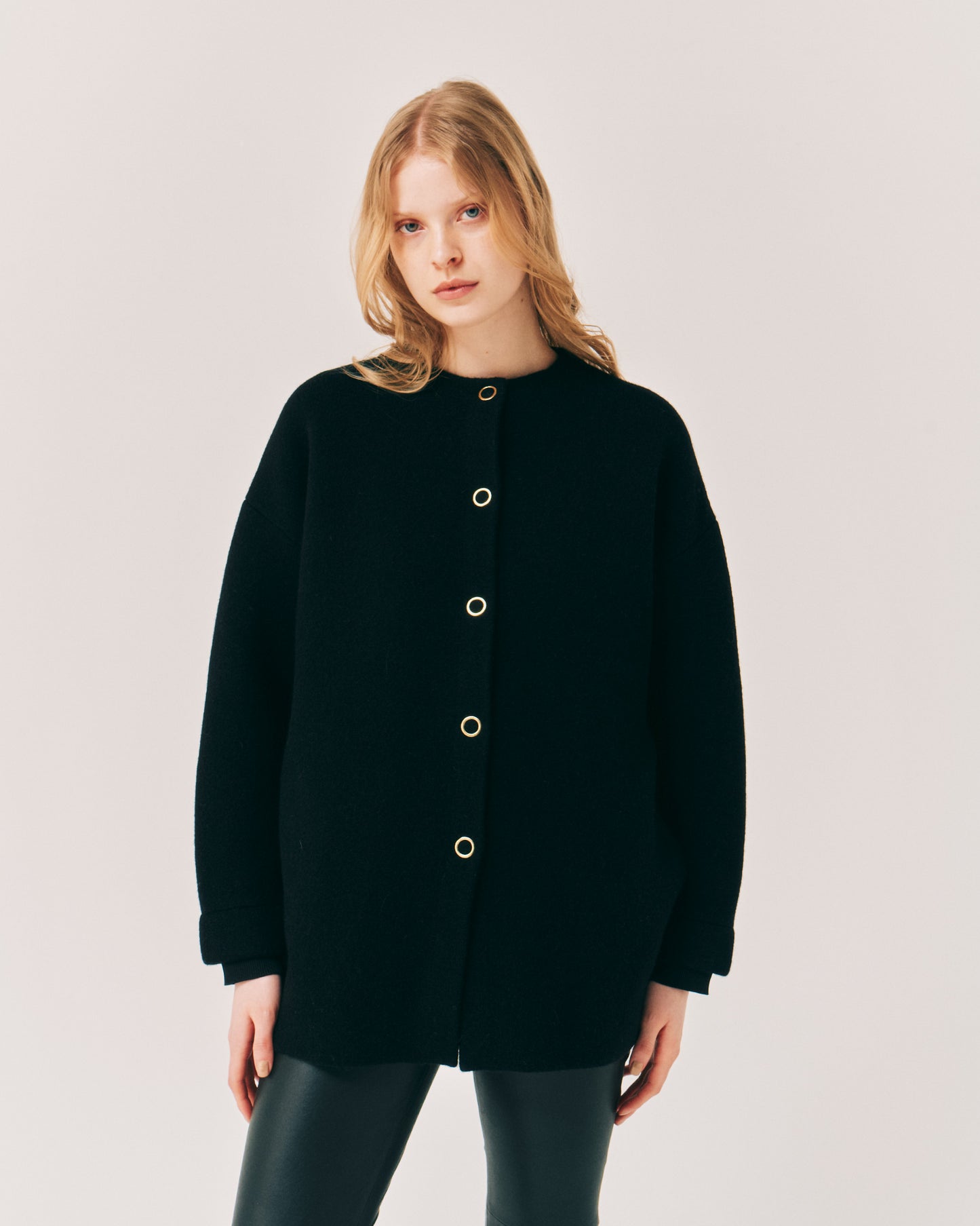 FULLING ALPACA HALF COAT